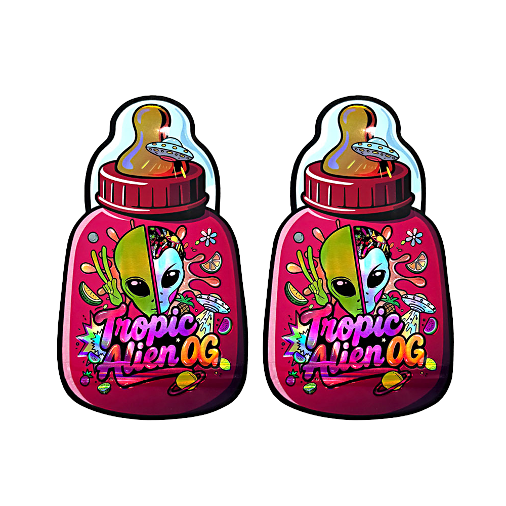 3.5g Designer Shape Mylar Bag – Premium Packaging (50 Count) Tropic Alien OG - MB-BABY-004 - Image 2