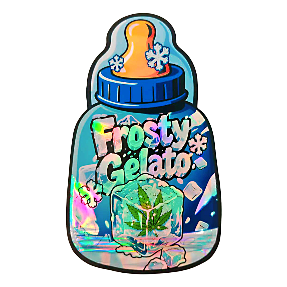 3.5g Designer Shape Mylar Bag – Premium Packaging (50 Count) Frosty Gelato - MB-BABY-005