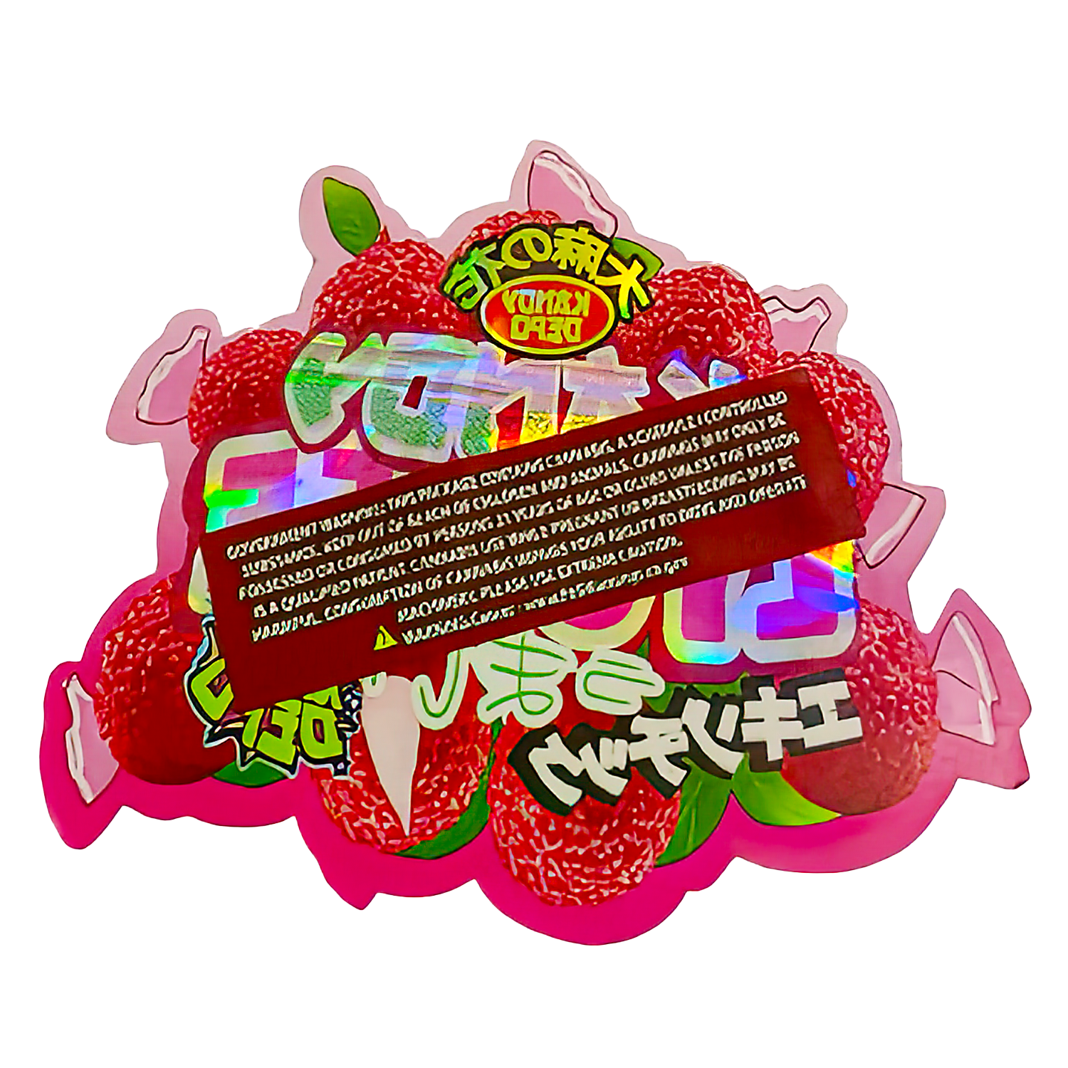 3.5g Shaped Mylar Bag (50 Count) Kandy Lyuchee MB35-SHAPE-054 - Image 2