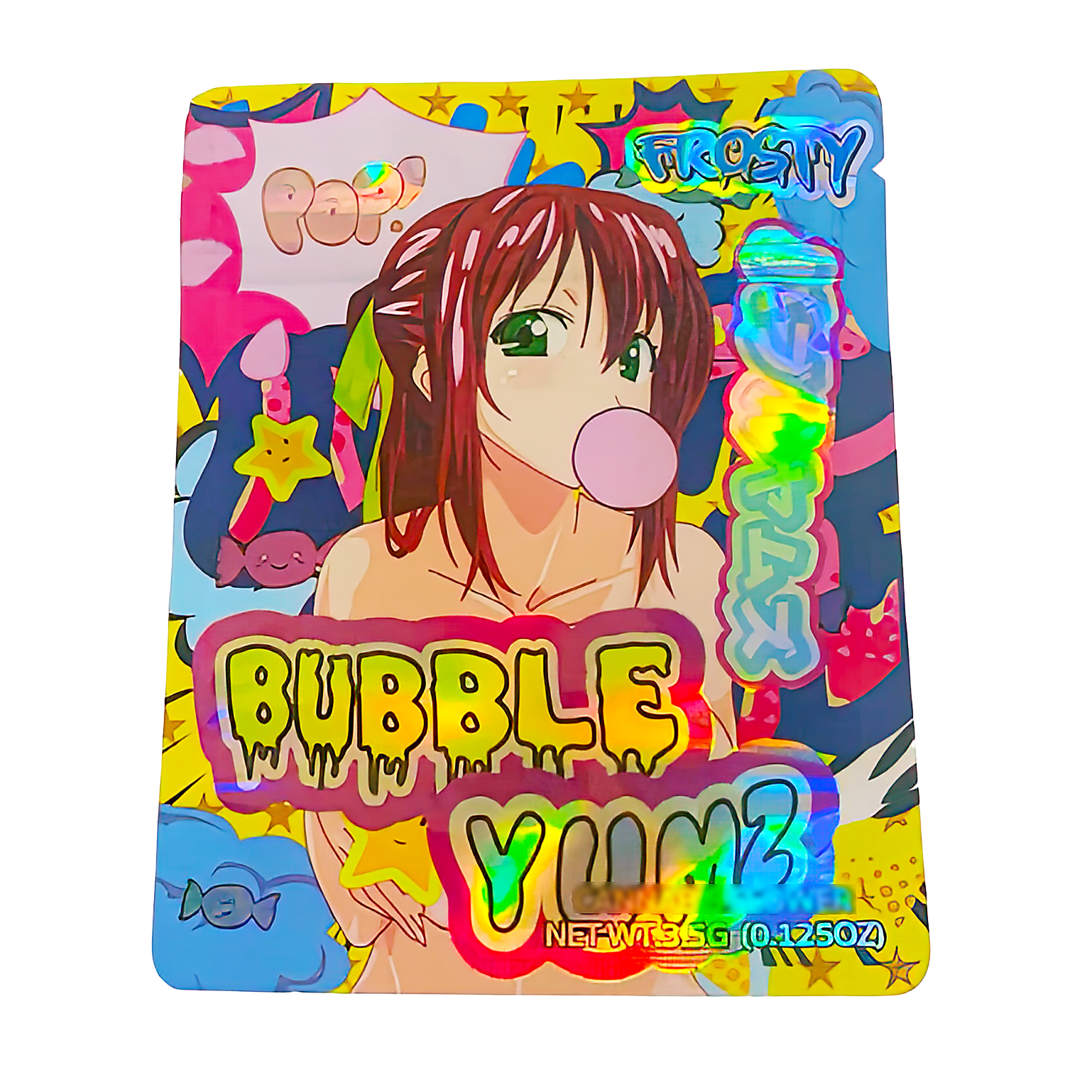 3.5g Shaped Mylar Bag (50 Count) Bubble Yumz MB35-SHAPE-064