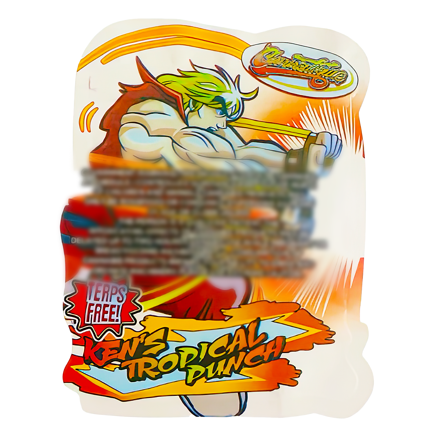 3.5g Shaped Mylar Bag (50 Count) Ken's Tropical Punch MB35-SHAPE-065 - Image 2