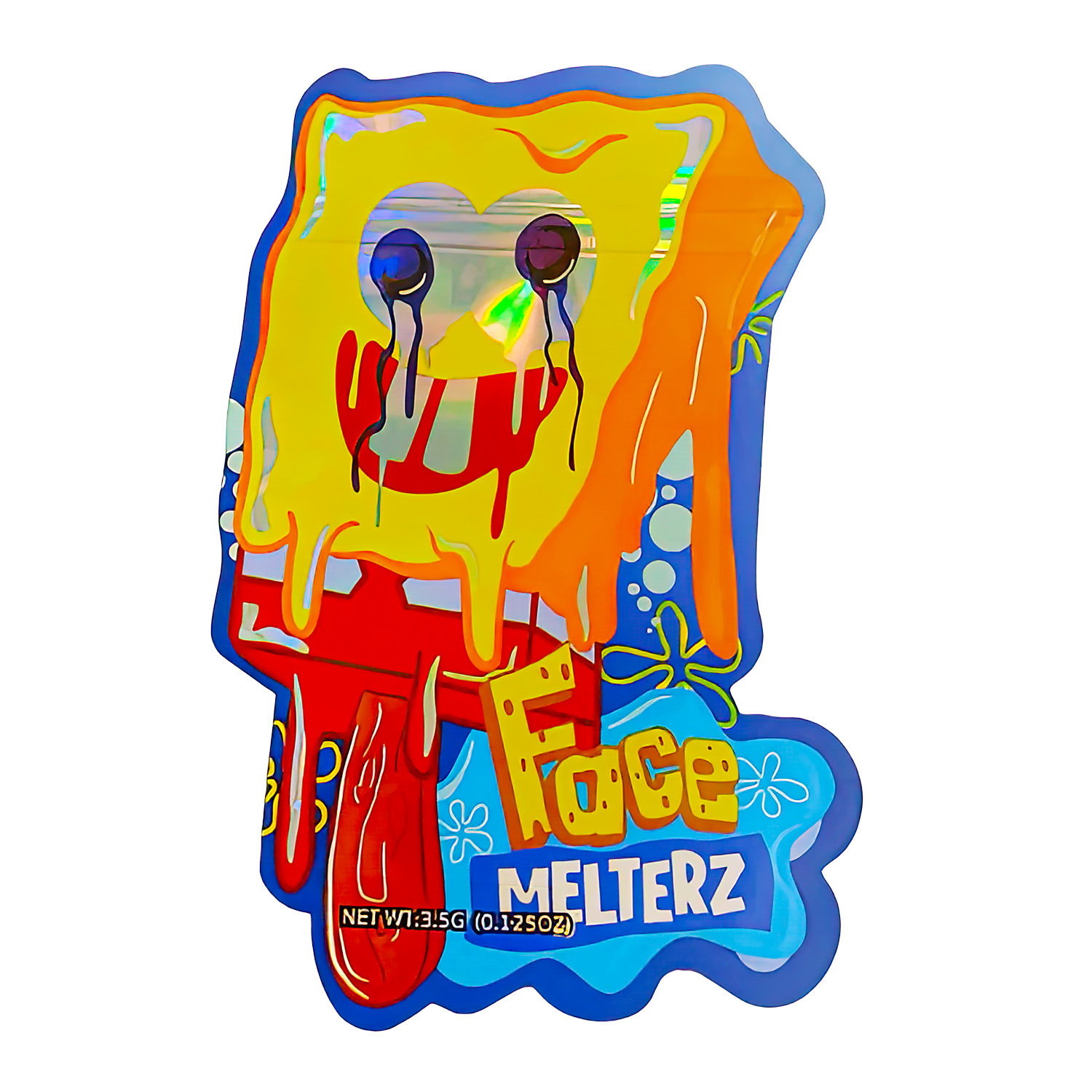 3.5g Shaped Mylar Bag (50 Count) Face Melterz MB35-SHAPE-074