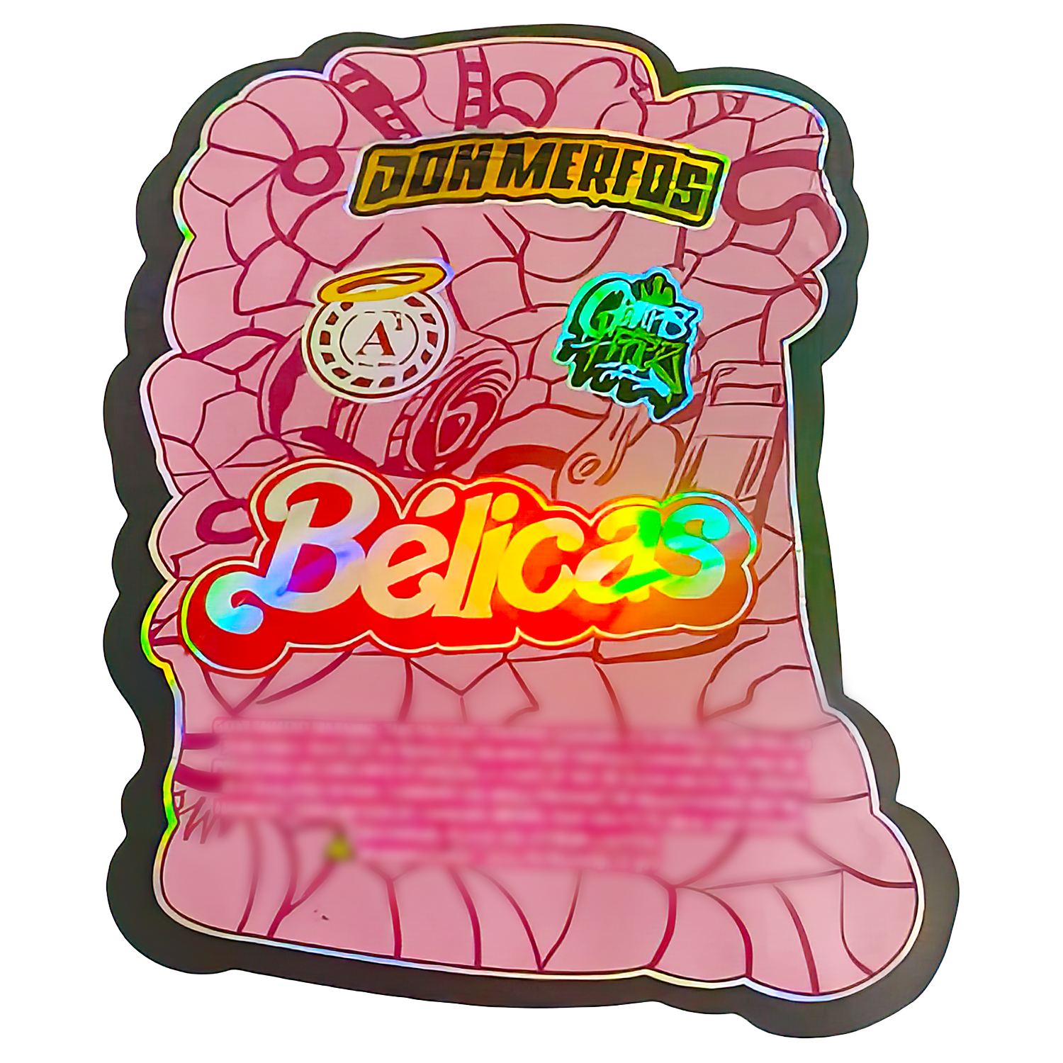 3.5g Shaped Mylar Bag (50 Count) Don Merfos Belicas MB35-SHAPE-083 - Image 2