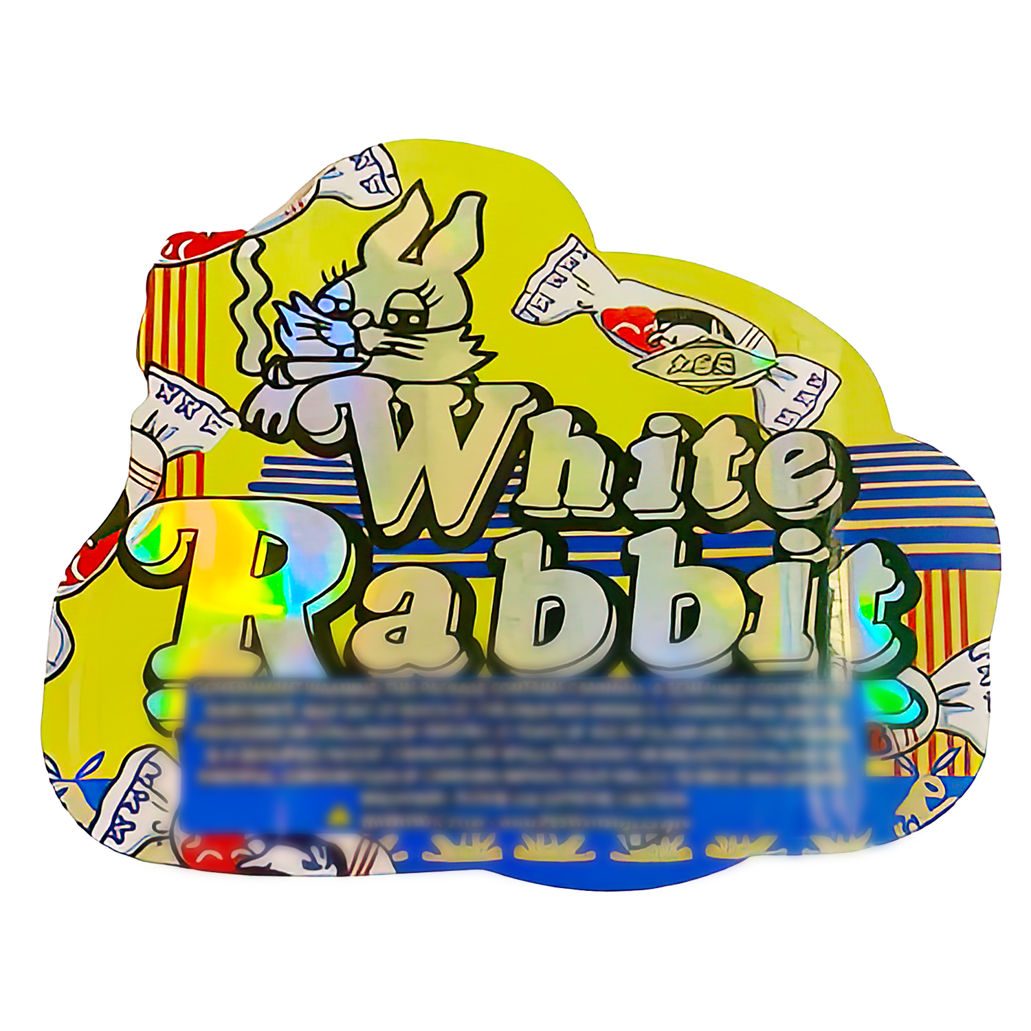 3.5g Shaped Mylar Bag (50 Count) White Rabbit MB35-SHAPE-087 - Image 2