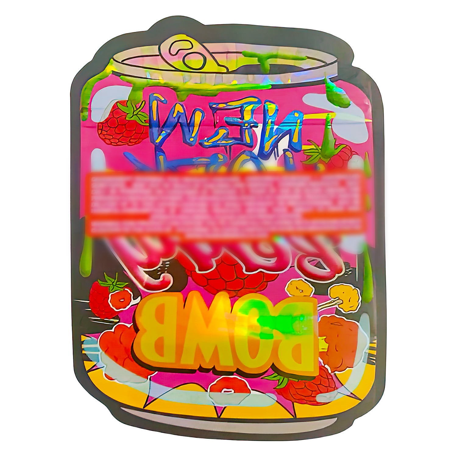 3.5g Shaped Mylar Bag (50 Count) New York Berry Bomb MB35-SHAPE-095 - Image 2