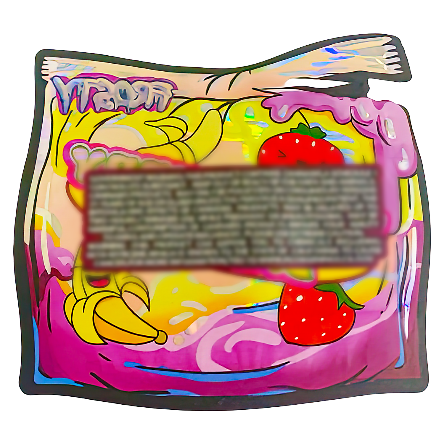 3.5g Shaped Mylar Bag (50 Count) Strawberry Banana MB35-SHAPE-097 - Image 2