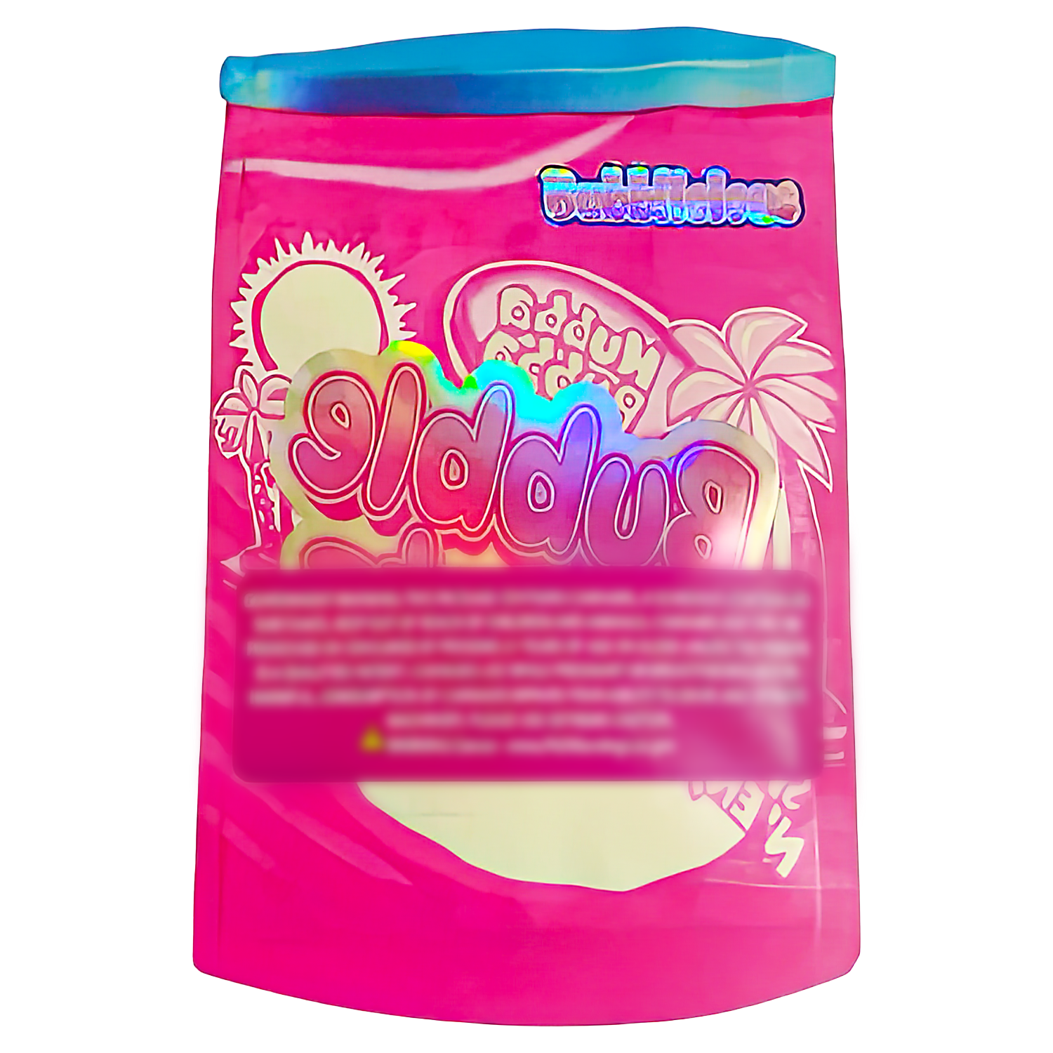 3.5g Shaped Mylar Bag (50 Count) Bubble Runtz MB35-SHAPE-105 - Image 2