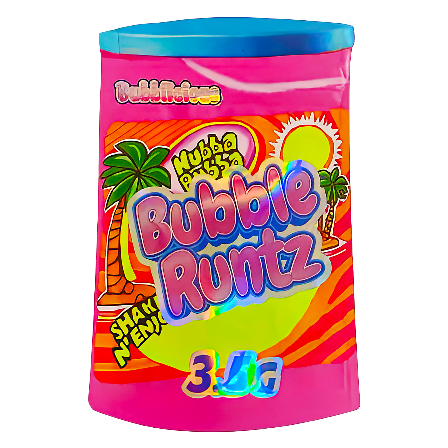 3.5g Shaped Mylar Bag (50 Count) Bubble Runtz MB35-SHAPE-105
