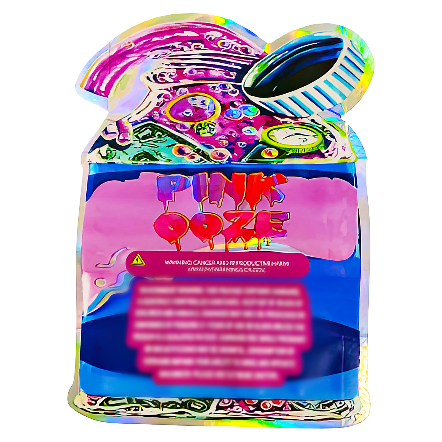 3.5g Shaped Mylar Bag (50 Count) Pink Ooze Lemonade MB35-SHAPE-111 - Image 2