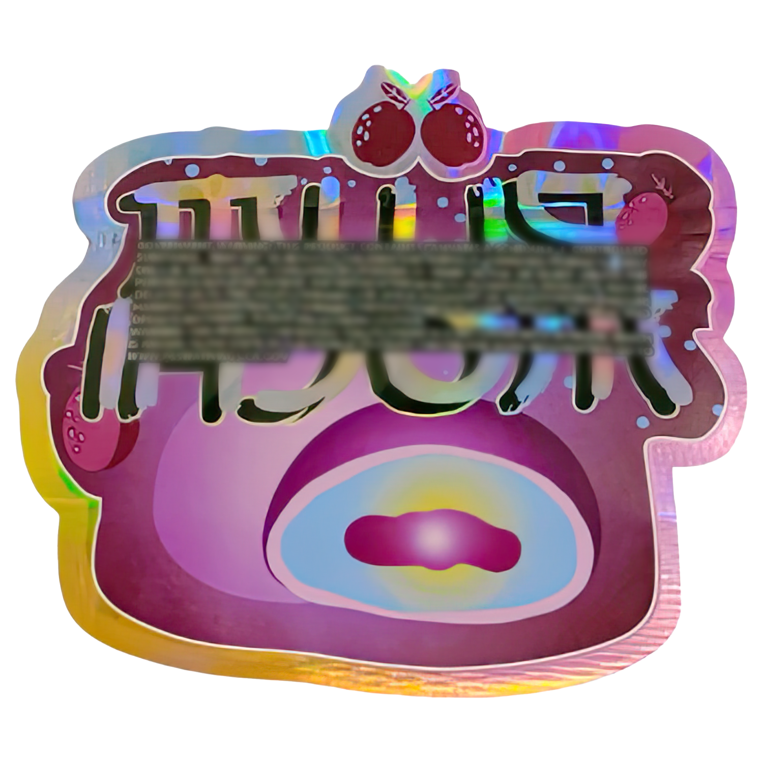 3.5g Shaped Mylar Bag (50 Count) Plum Moch MB35-SHAPE-115 - Image 2