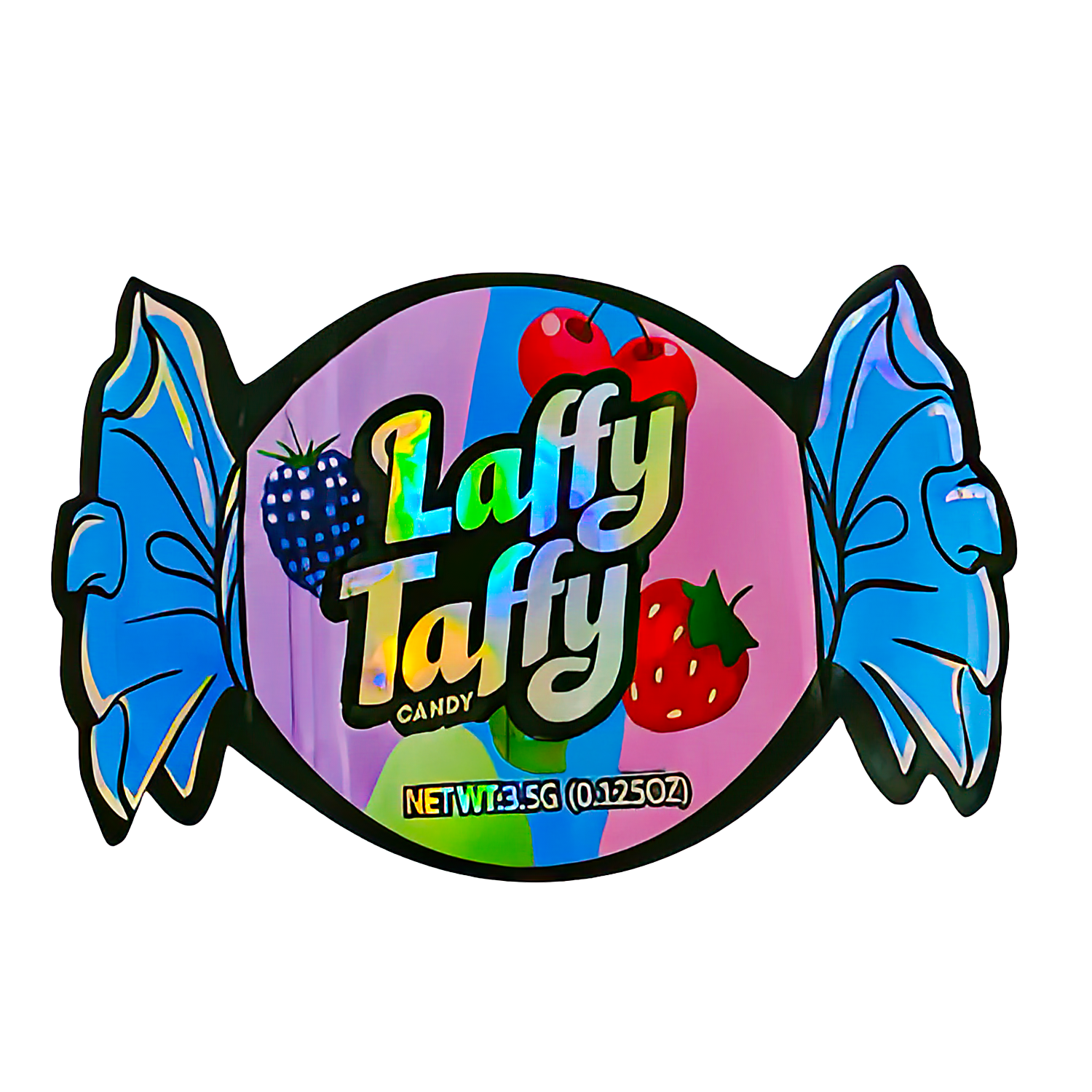 3.5g Shaped Mylar Bag (50 Count) Laffy Taffy Candy MB35-SHAPE-121
