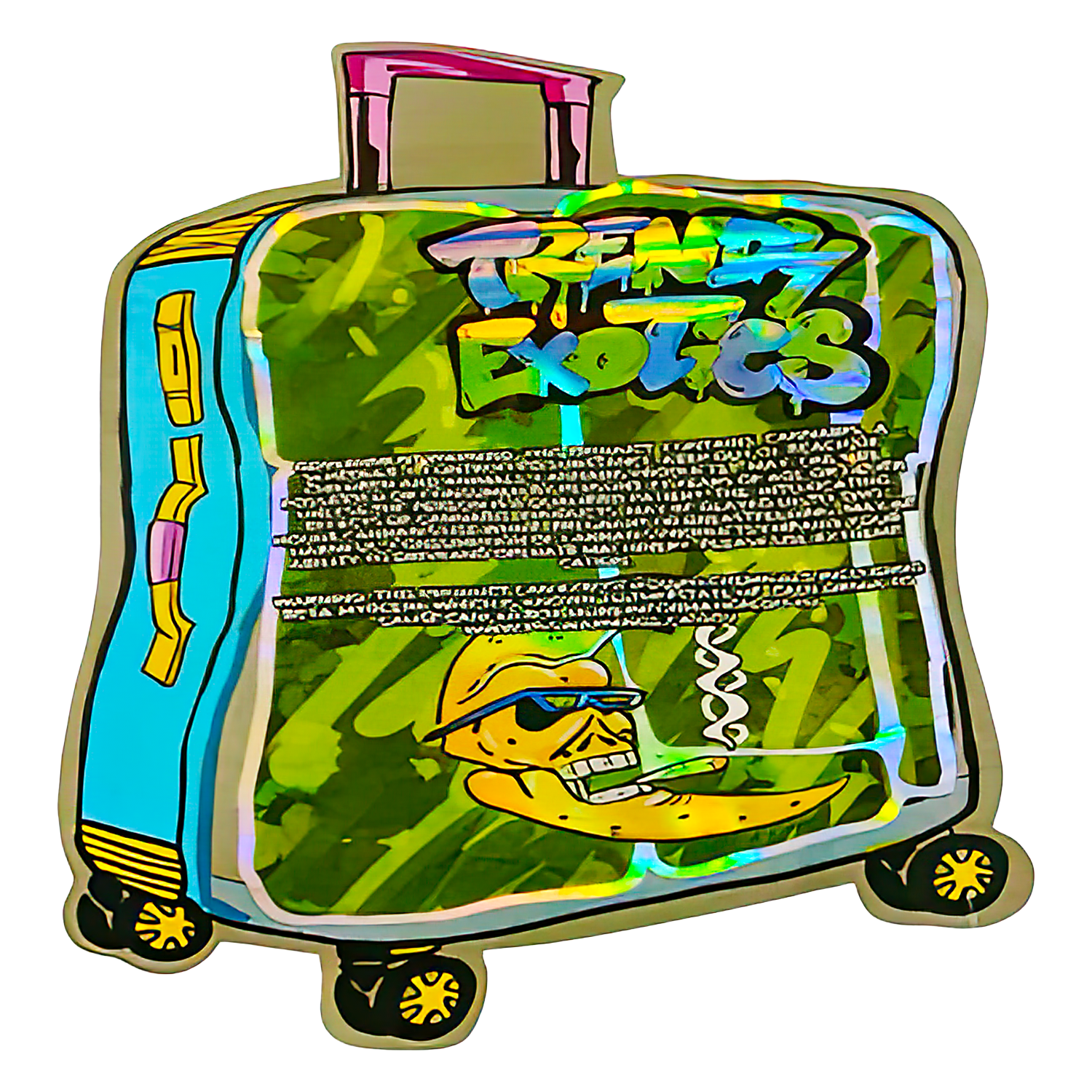 3.5g Shaped Mylar Bag (50 Count) Silky Baggage Trendy Exotics MB35-SHAPE-124 - Image 2
