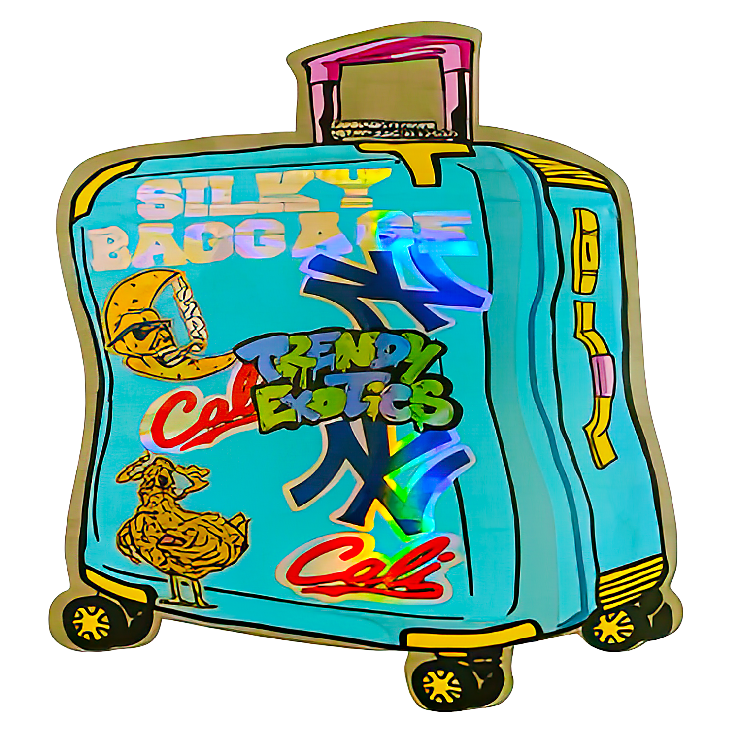3.5g Shaped Mylar Bag (50 Count) Silky Baggage Trendy Exotics MB35-SHAPE-124