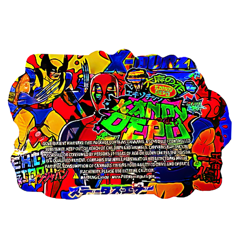 50 Pack - 3.5G Shaped Mylar Bags - Kandy Depo Deadpool Wolverine X-Durzi - MB35-SHAPE-140 - Image 2