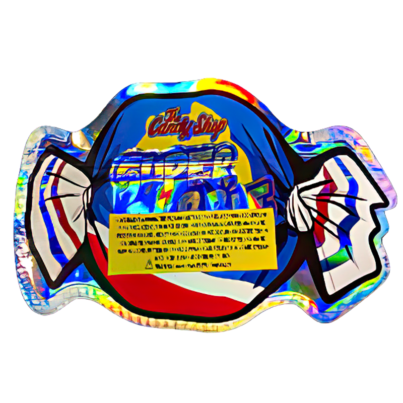 50 Pack - 3.5G Shaped Mylar Bags - The Candy Shop Super Bubble Gum - MB35-SHAPE-153 - Image 2