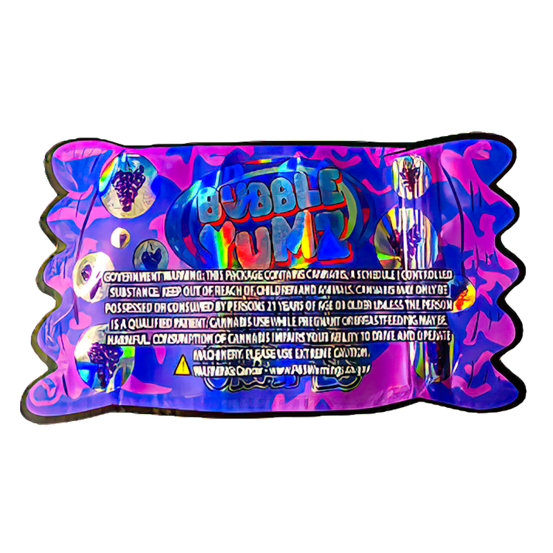 50 Pack - 3.5G Shaped Mylar Bags - Bubble Yumz Chill Grapes - MB35-SHAPE-168 - Image 2