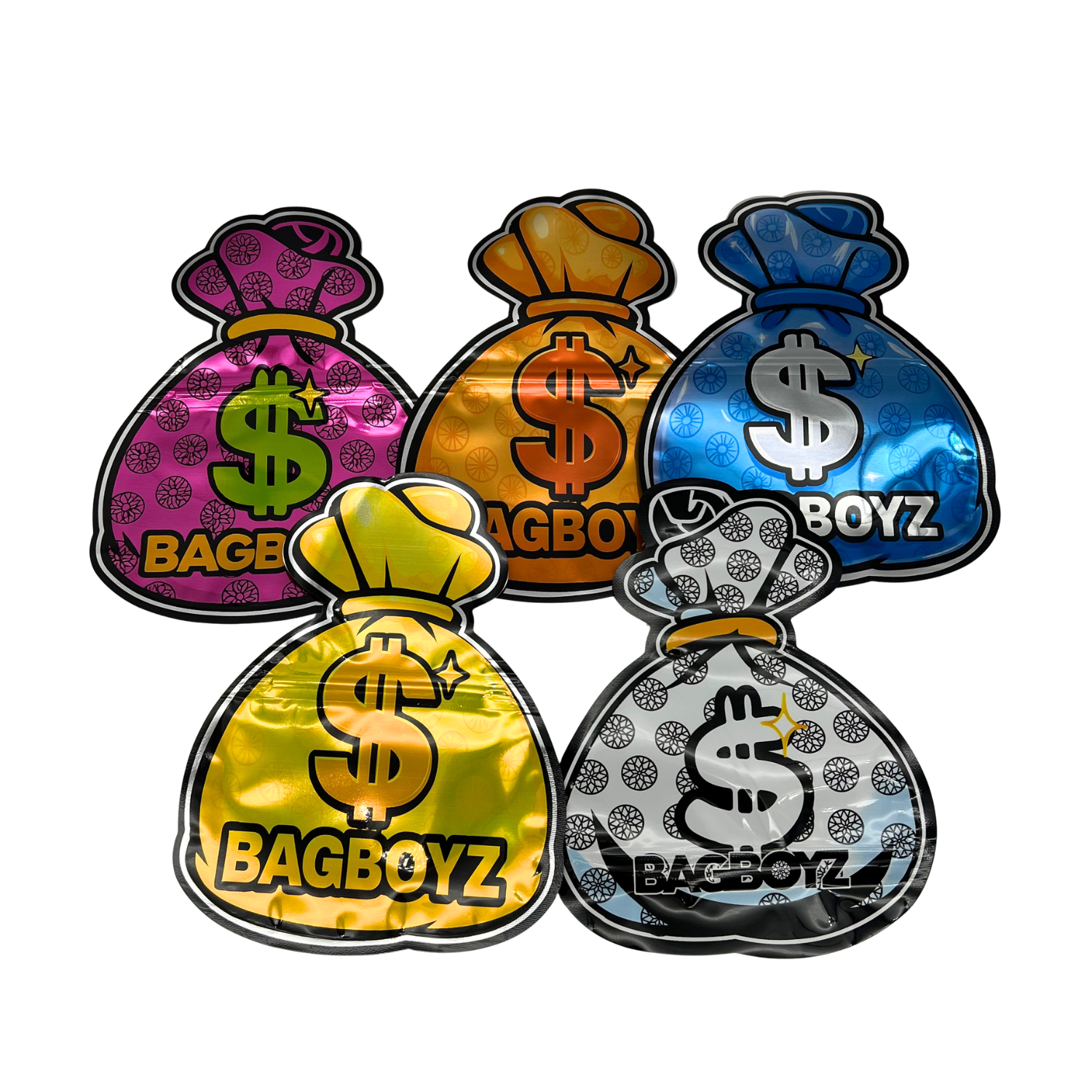 (50 Pack) 3.5 Mylar Bag Mix Collection (BAGBOYZ) - Image 3
