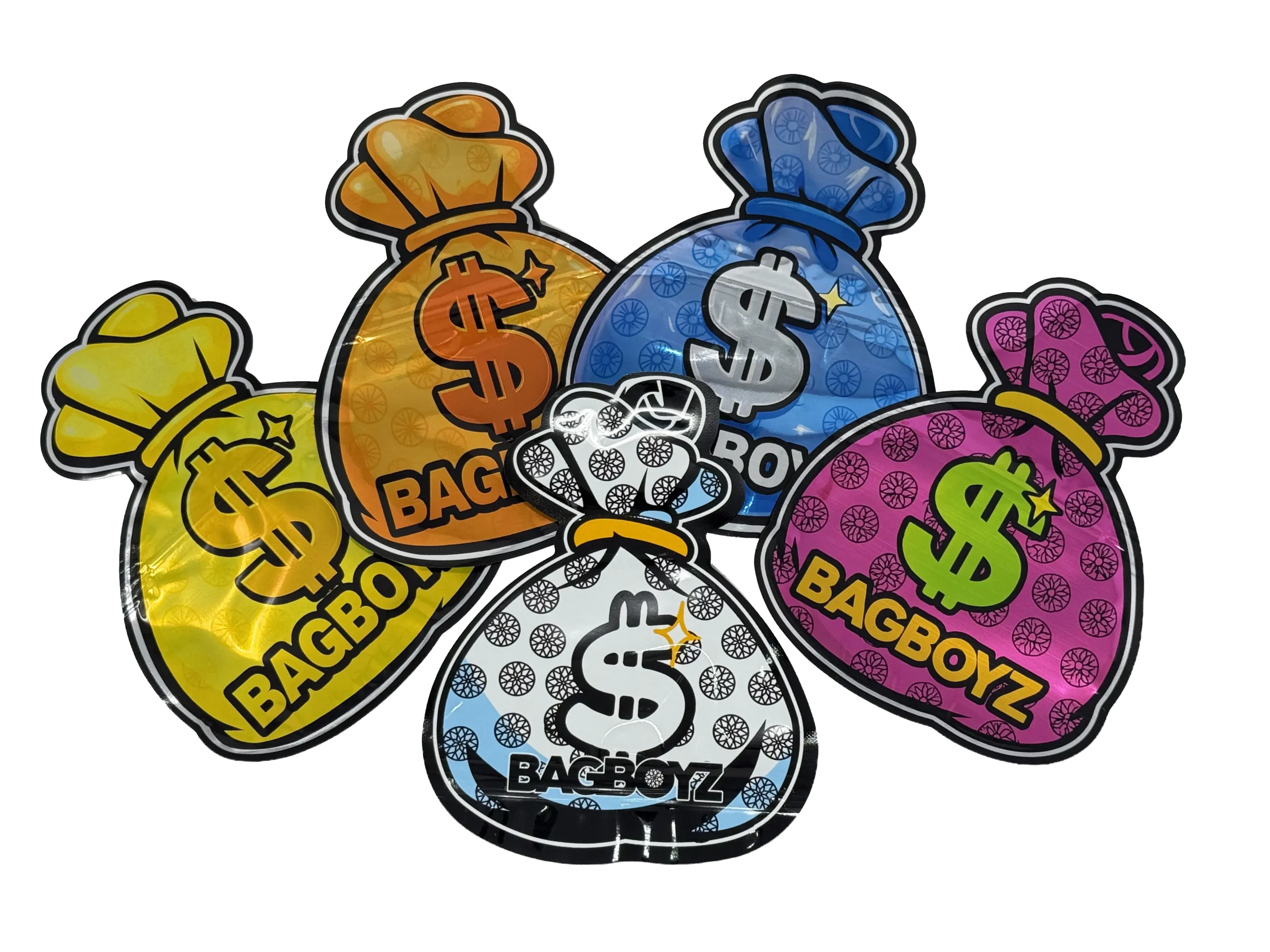 (50 Pack) 3.5 Mylar Bag Mix Collection (BAGBOYZ) - Image 2