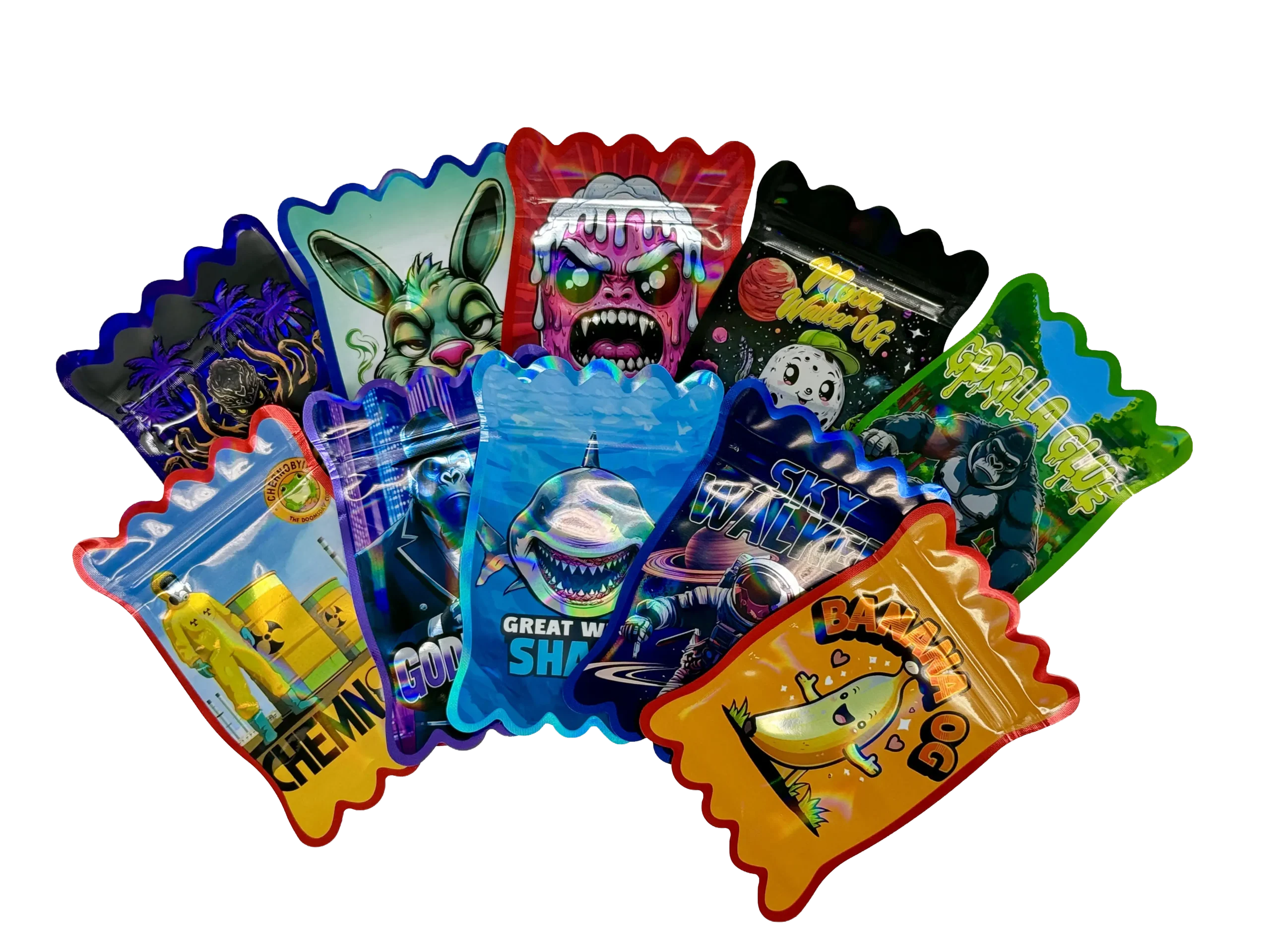 (50 Count) 3.5g Mylar Bags Mix Designs (CANDY WRAPPER) - Image 2