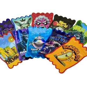 (50 Count) 3.5g Mylar Bags Mix Designs (CANDY WRAPPER)