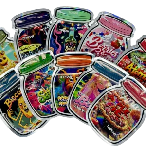 (50 Count) 3.5g Mylar Bags Mix Designs (FLOWER JAR)