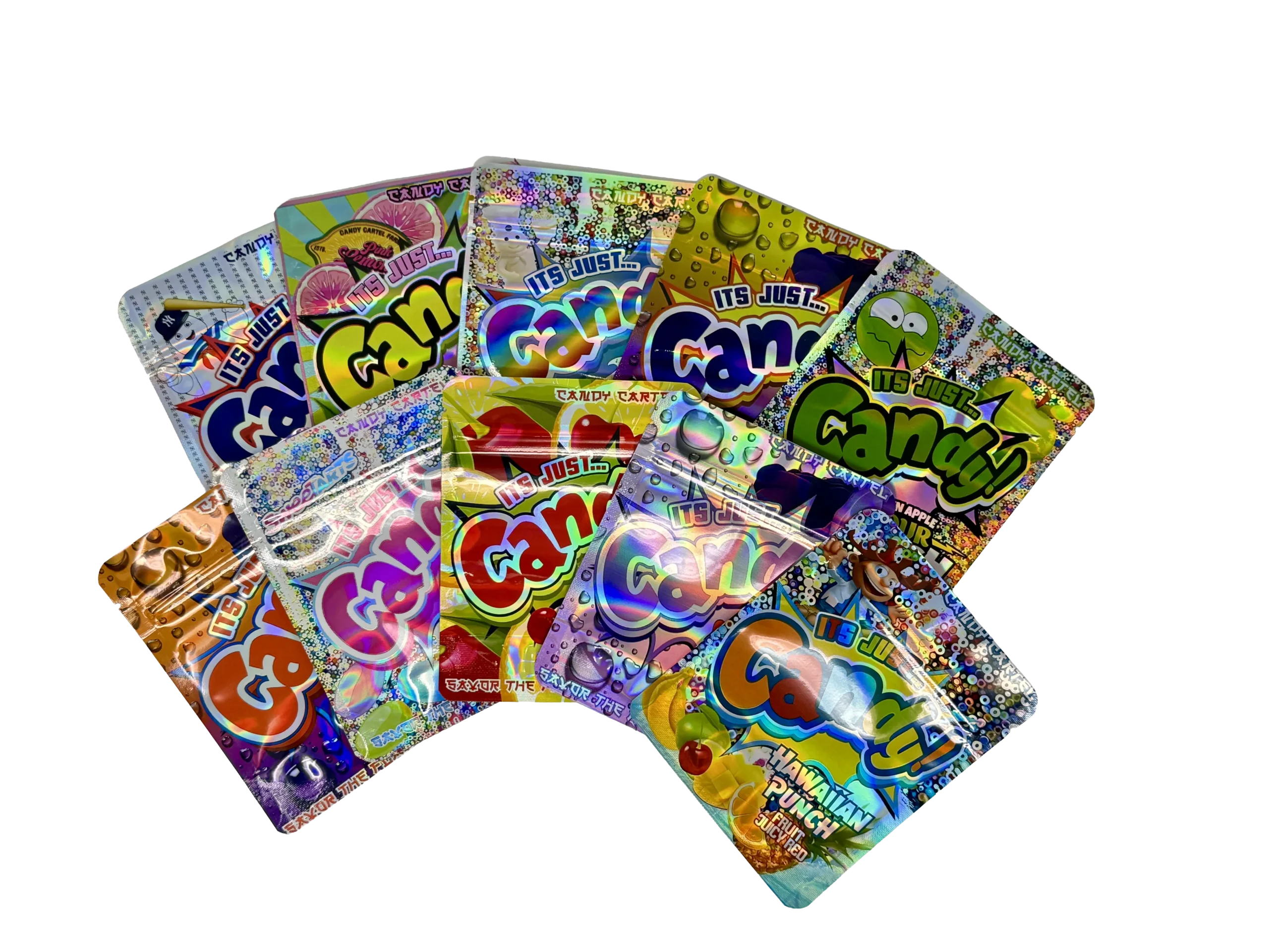 (50 Count) 3.5g Mylar Bags Mix Designs (IT’S JUST CANDY) - Image 2