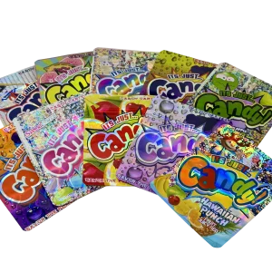 (50 Count) 3.5g Mylar Bags Mix Designs (IT’S JUST CANDY)