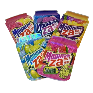 (50 Count) 3.5g Mylar Bags Mix Designs (MOUNTAIN ZA CANS)