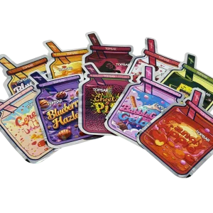 (50 Count) 3.5g Mylar Bags Mix Designs (STRAW JAR)