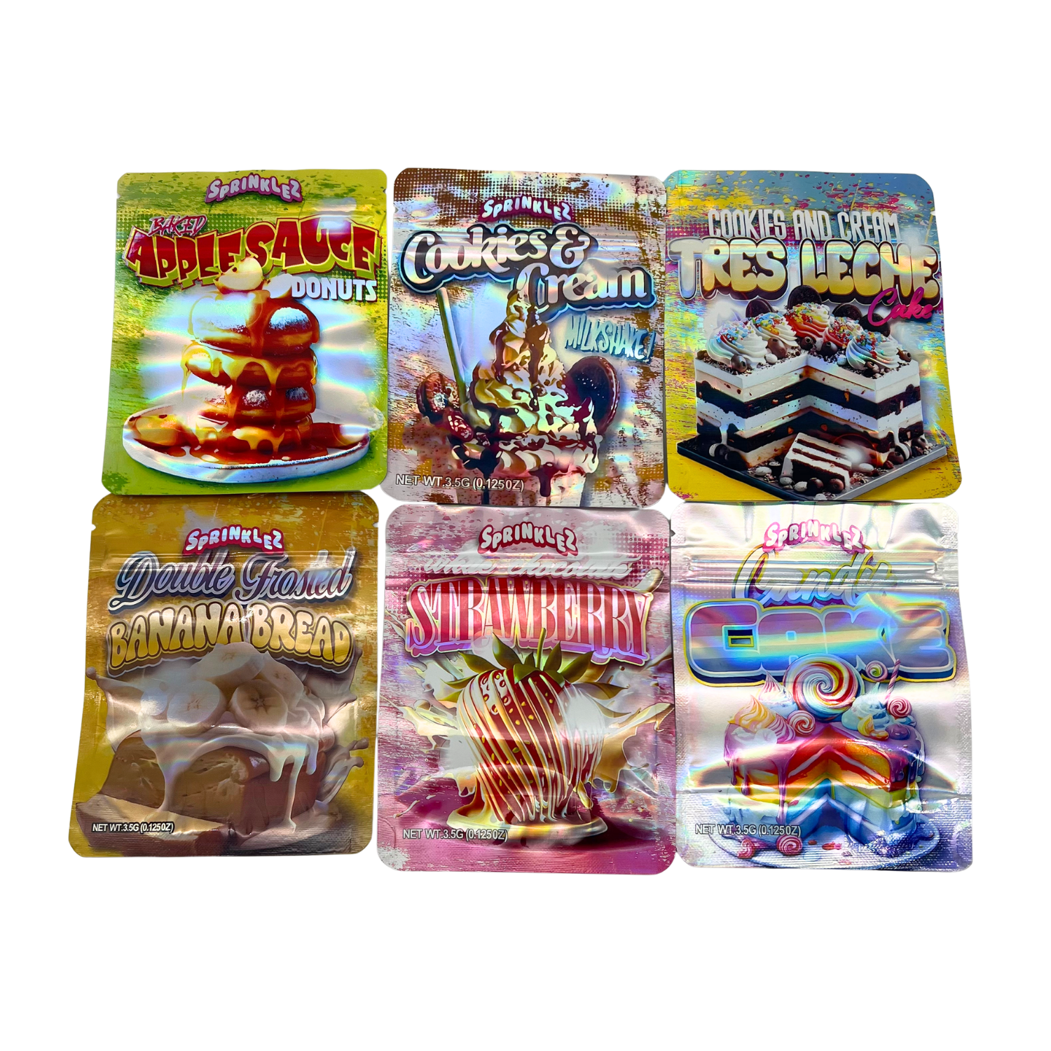 (50 Count) 3.5g Mylar Bags Mix Designs (SPRINKLEZ) - Image 2
