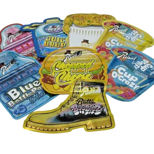 (50 Pack) 3.5 Mylar Bag Mix Collection (SHAPED RUNTZ)