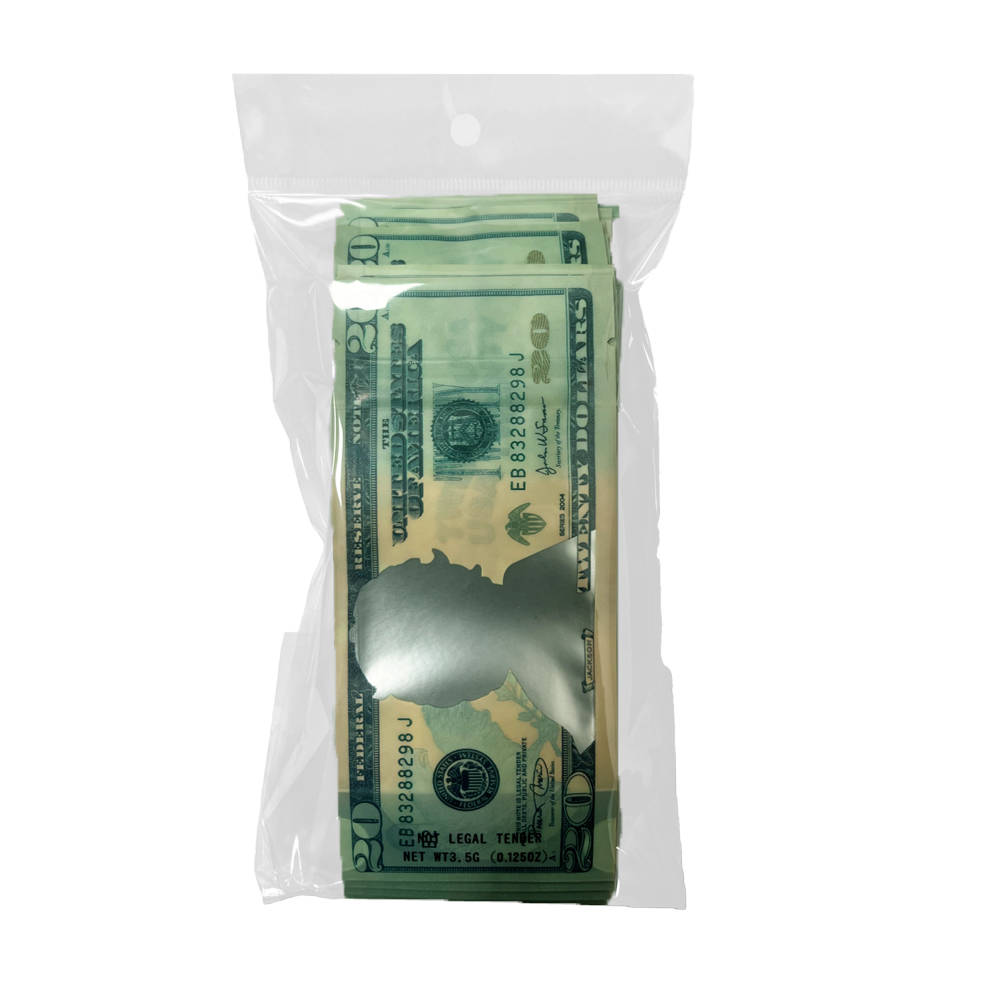 3.5 Gram Money Mylar Bag – Premium Smell-Proof Packaging - Twenty Dollar Bill Who (50 Count) MMB-35G-008 - Image 8