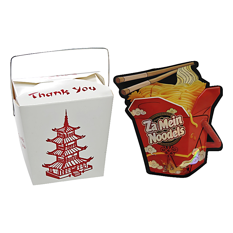 (12 Count) Noodle-Themed Takeout Style Gift Box Set - Za Mein Noodels NNB-SHAPED-002