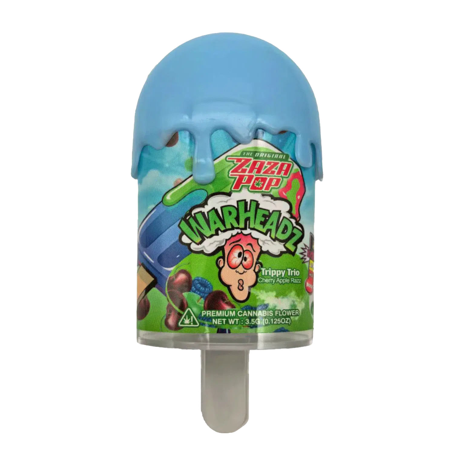3.5g Popsicle Containers 3.5G - (12 Count) Zaza Pop WarHeadz PJ-35-001