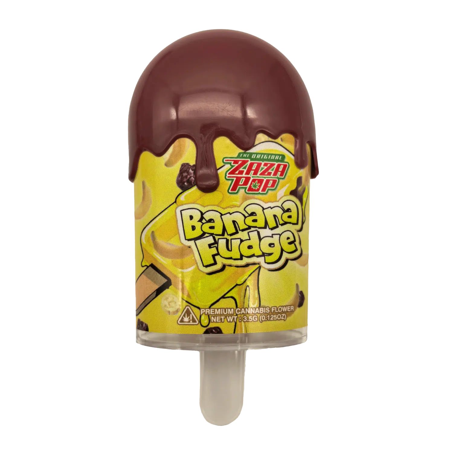 3.5g Popsicle Containers 3.5G - (12 Count) Zaza Pop Banana Fudge PJ-35-002