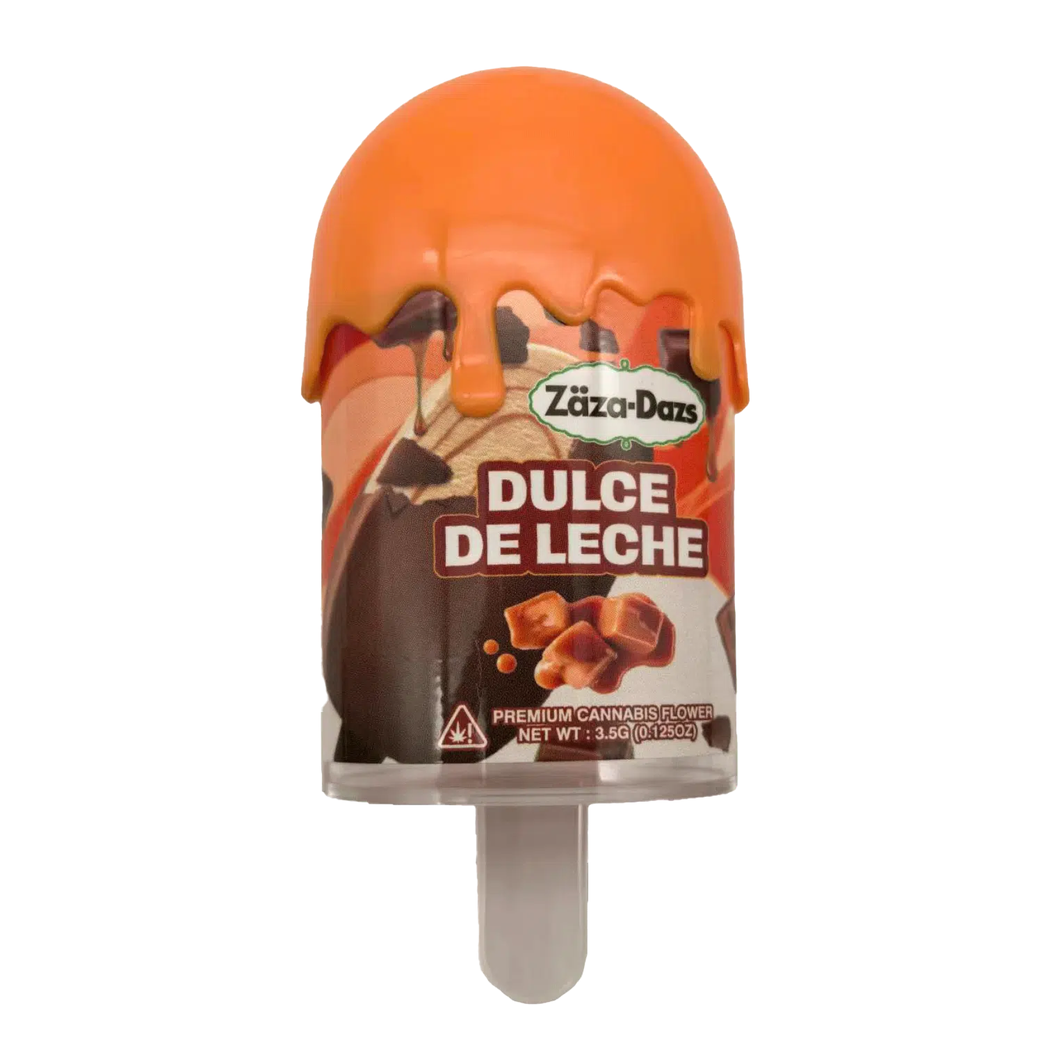 3.5g Popsicle Containers 3.5G - (12 Count) Zaza Dazs Dulce De Leche PJ-35-010