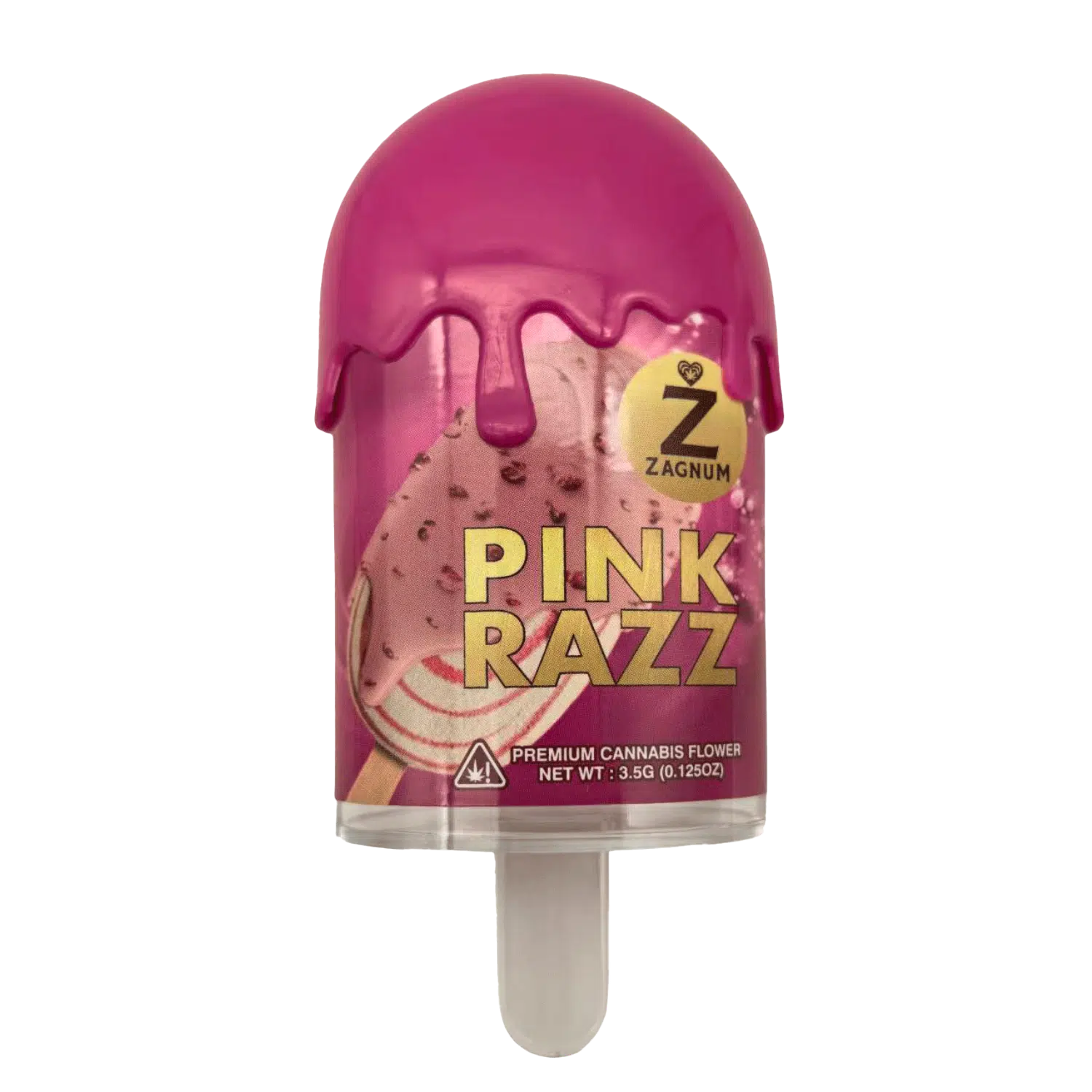 3.5g Popsicle Containers 3.5G - (12 Count) Zagnum Pink Razz PJ-35-012