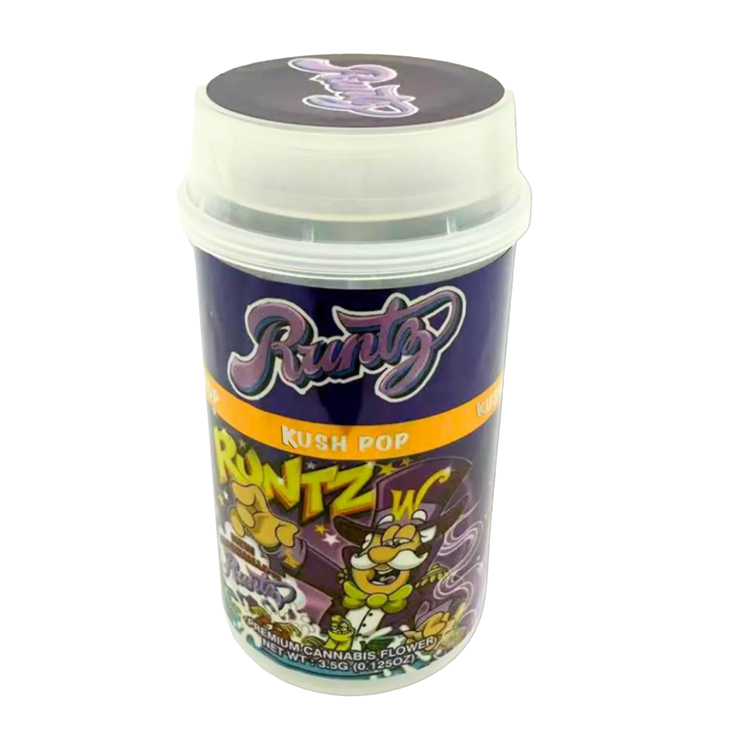 3.5 Gram Mylar Bag – Push Up 3.5g Pop - Runtz Cap'n Punch (12 Count) PP-35-008