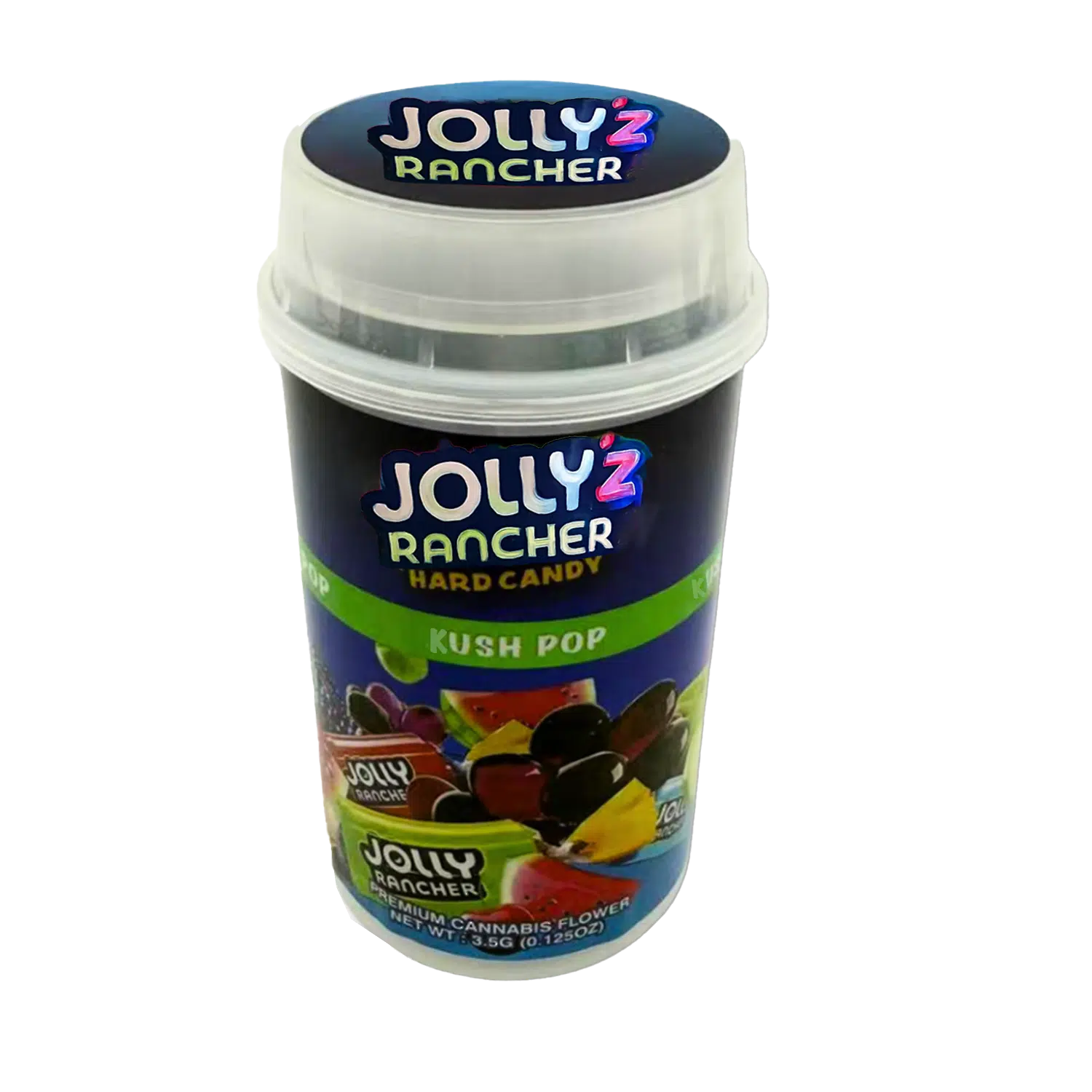 3.5 Gram Mylar Bag – Push Up 3.5g Pop - Jolly Rancherz (12 Count) PP-35-010