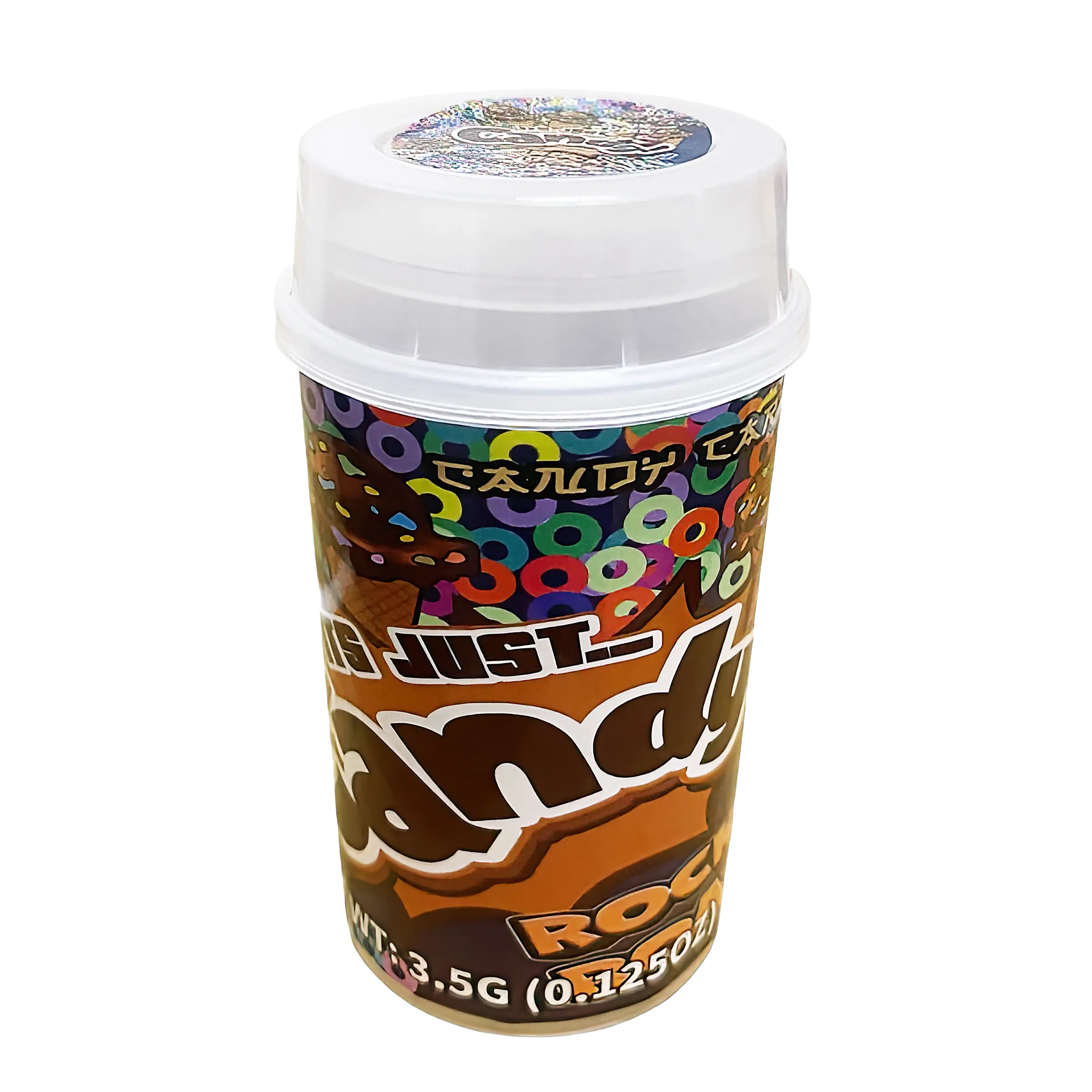 3.5g Push-Up Jar - Its Just Candy Rocky Road (10 Count) PUC-10PK-007 - Image 2