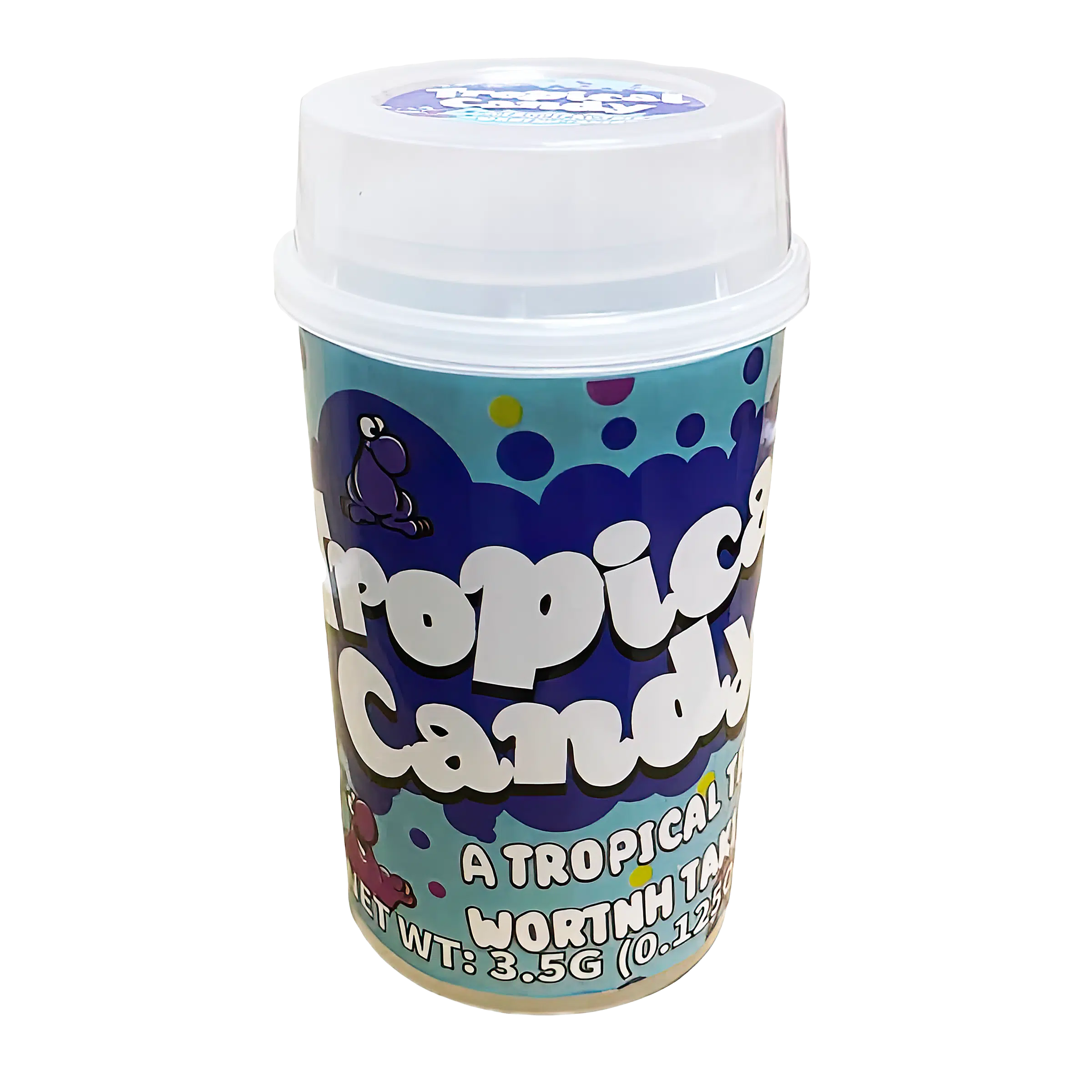 3.5g Push-Up Jar - Tropical Candy (10 Count) PUC-10PK-018 - Image 2