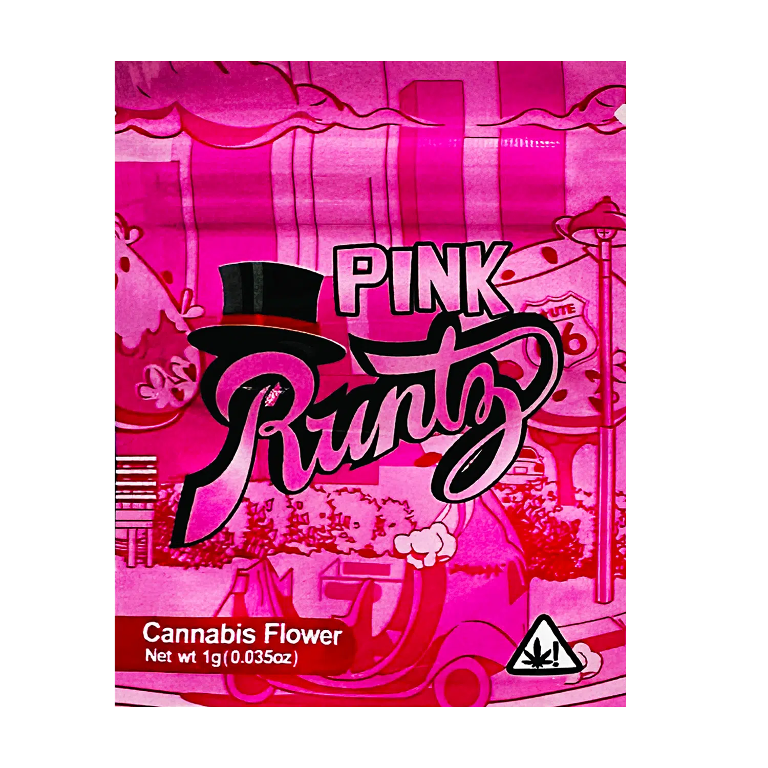 1 Gram Mylar Bag S1G Style – Premium Smell-Proof Flower Packaging - Pink Runtz (100 Count) S1G-020