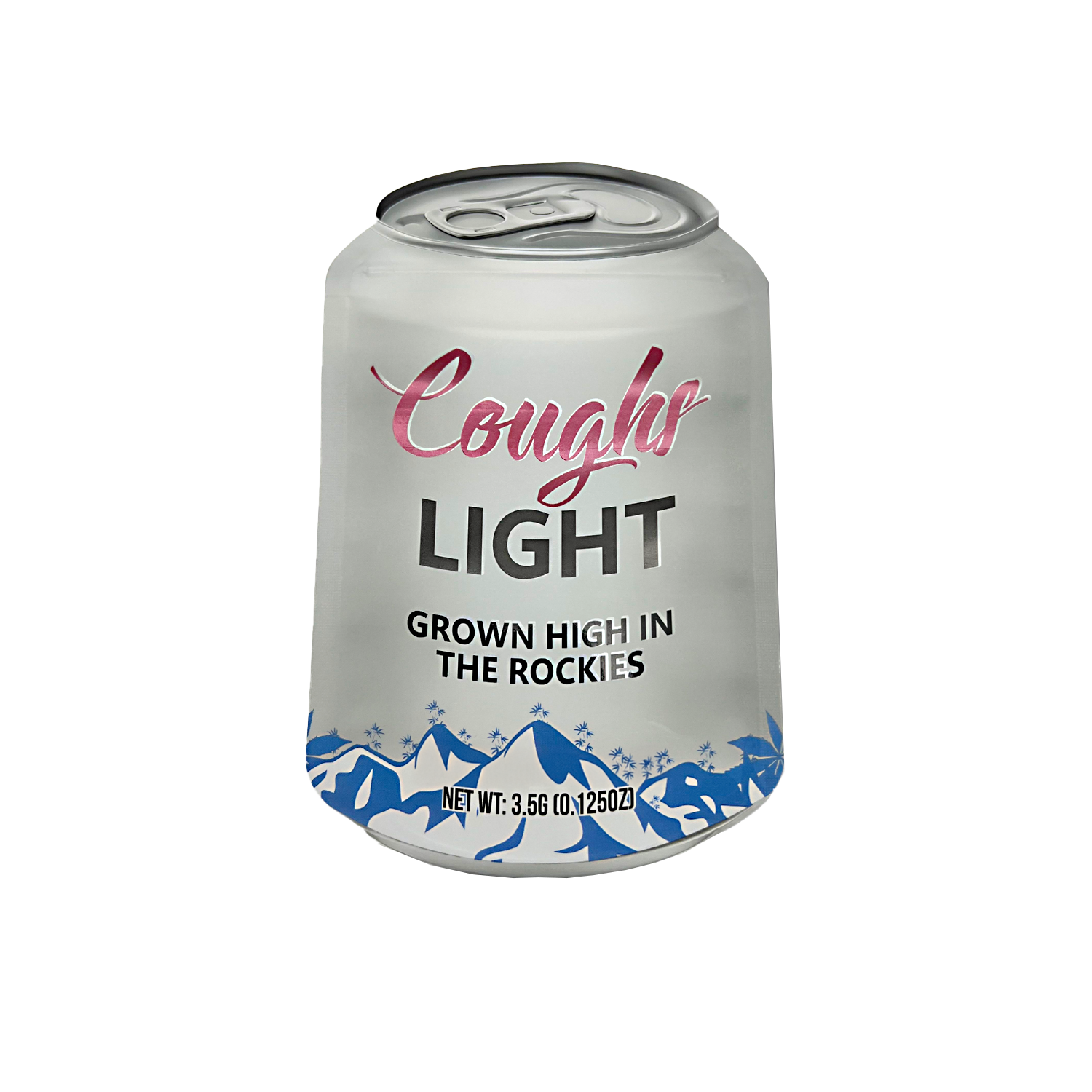 3.5g Shaped Mylar Bag – Premium Smell-Proof Packaging - Cough Light (50 Count) SCSMB-35-001