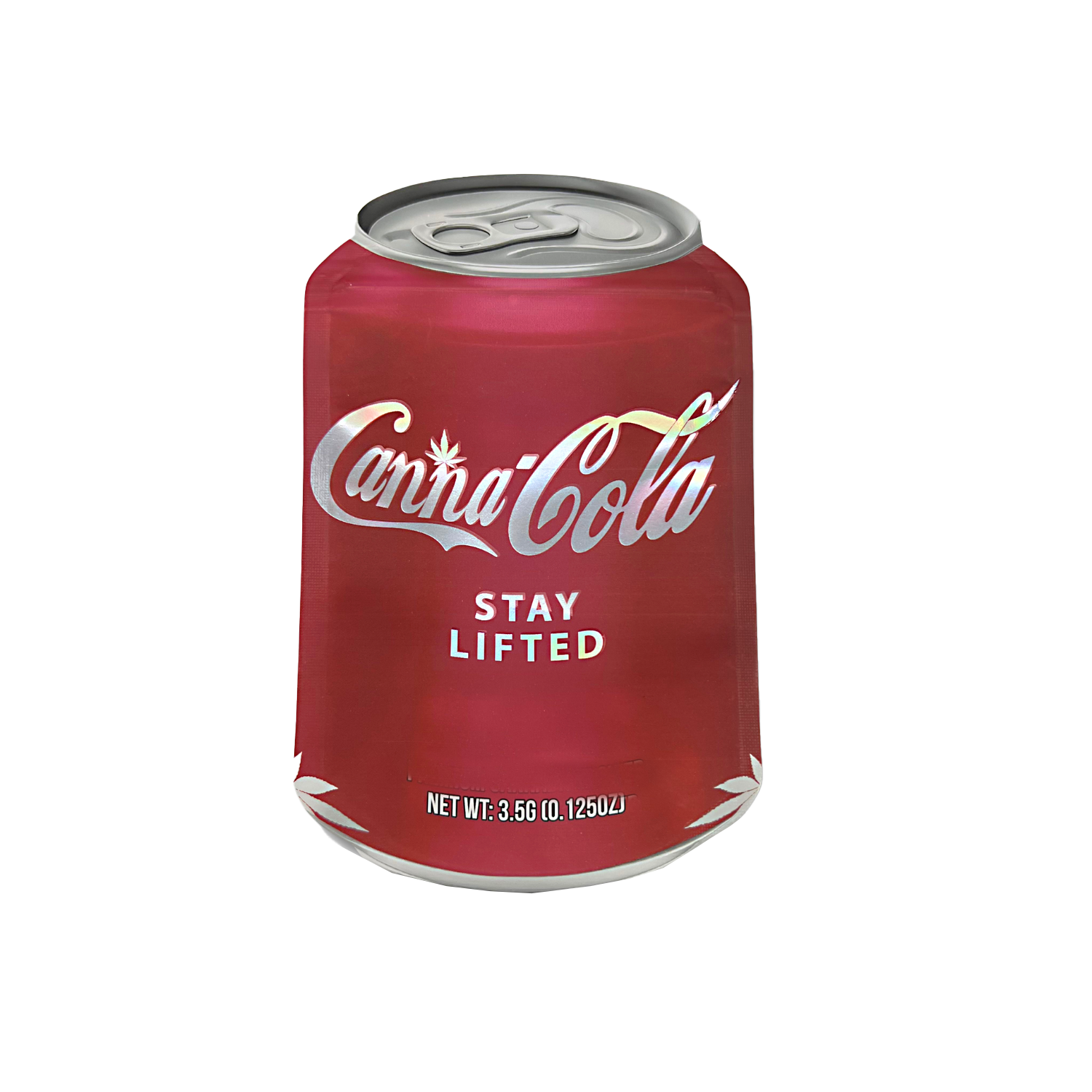3.5g Shaped Mylar Bag – Premium Smell-Proof Packaging - Canna Cola (50 Count) SCSMB-35-007