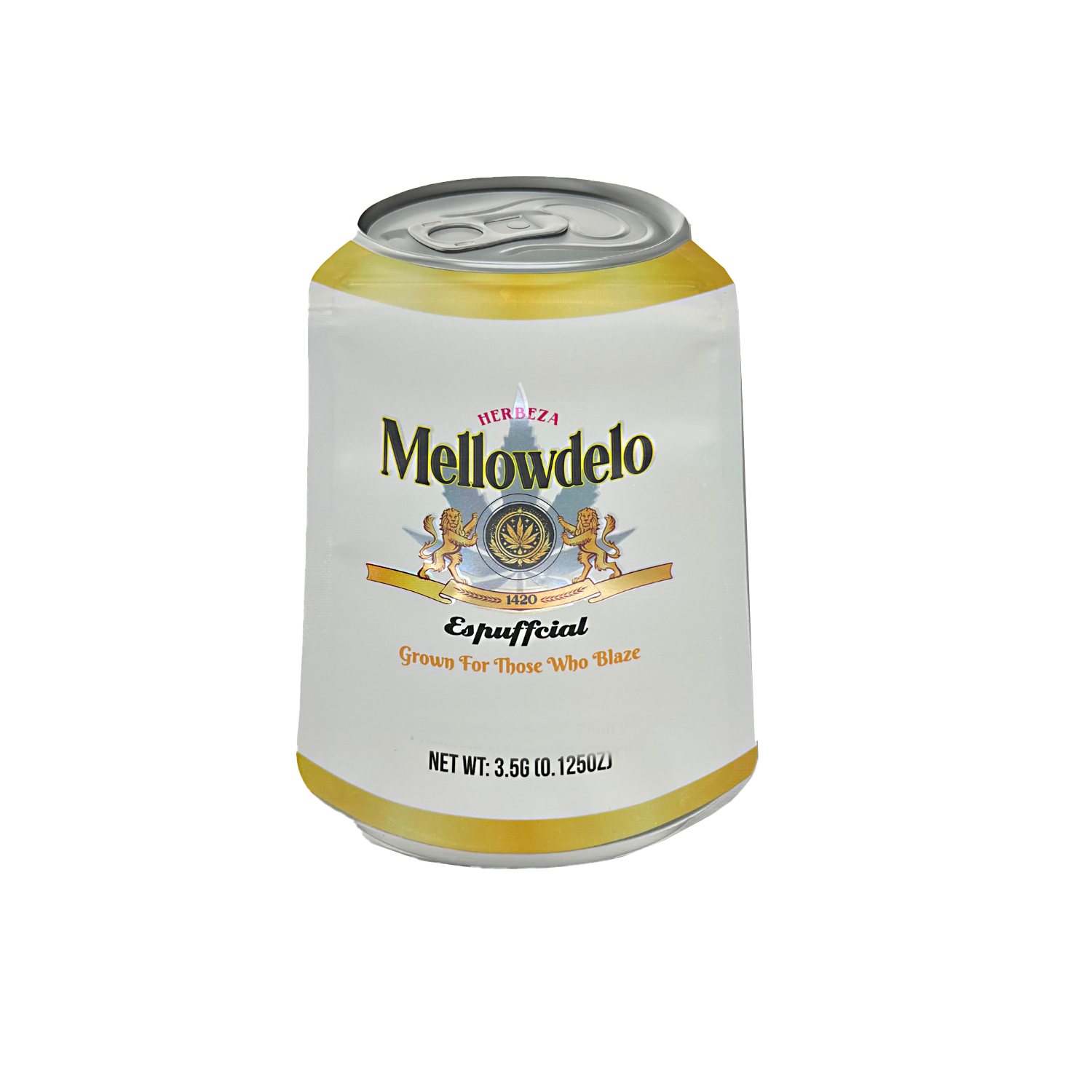 3.5g Shaped Mylar Bag – Premium Smell-Proof Packaging - Mellowdelo (50 Count) SCSMB-35-009