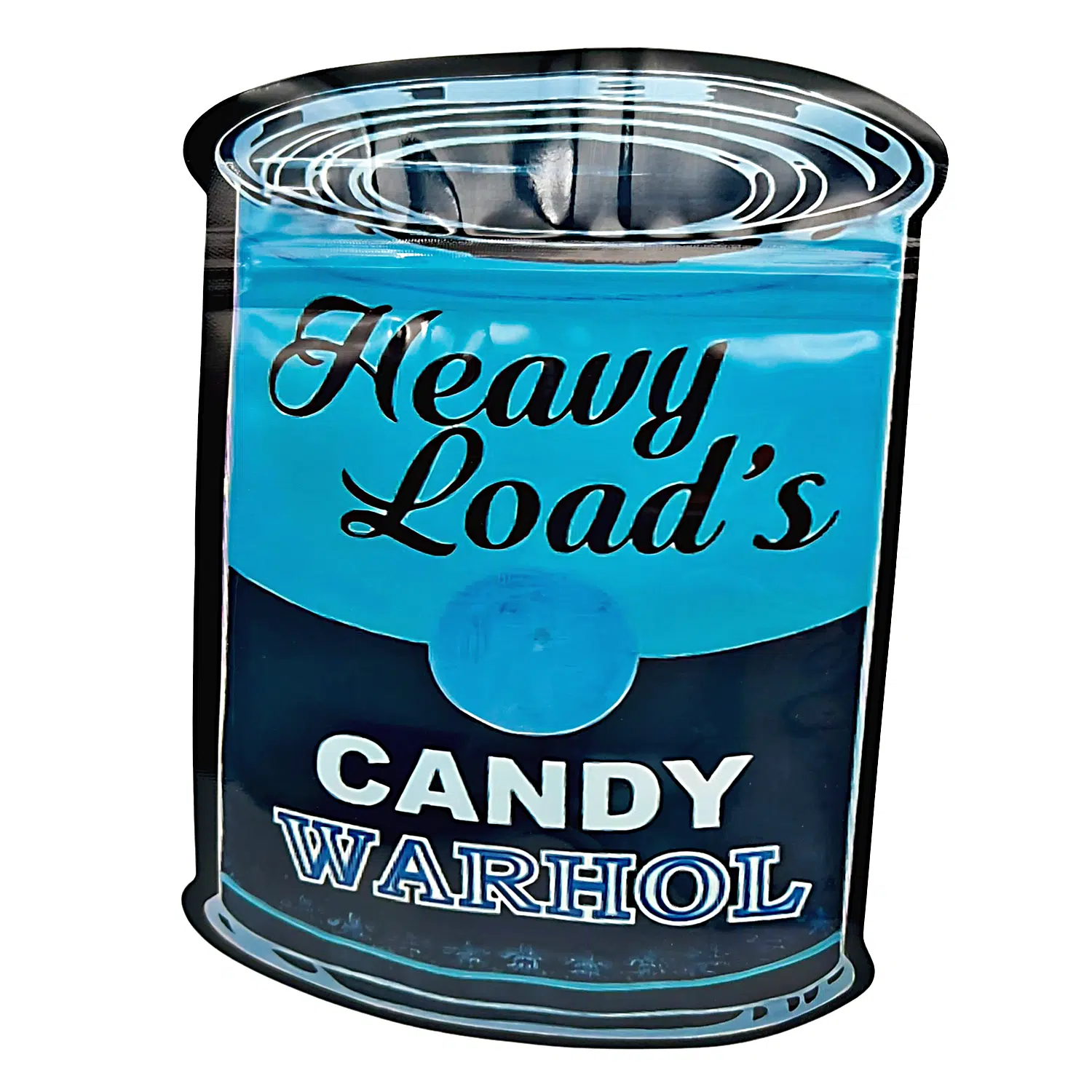 3.5g Shaped Mylar Bag – Premium Smell-Proof Packaging - Heavy Load's Candy Warhol (50 Count) SMB-35G-055