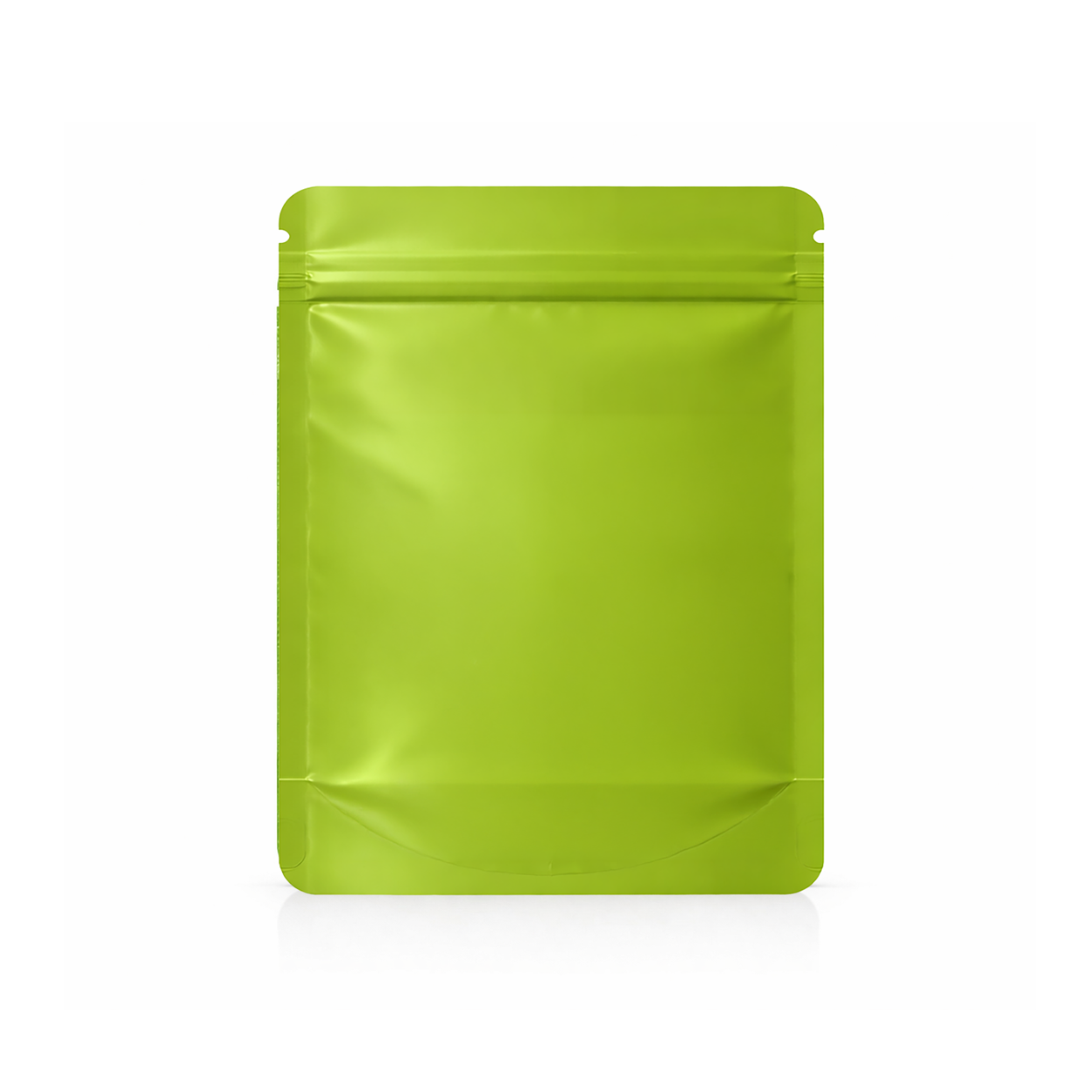 14 Gram Mylar Bag – Premium Smell-Proof Flower Packaging - Lime Green Solid Color (50 Count) SMBW-14G-003 - Image 3