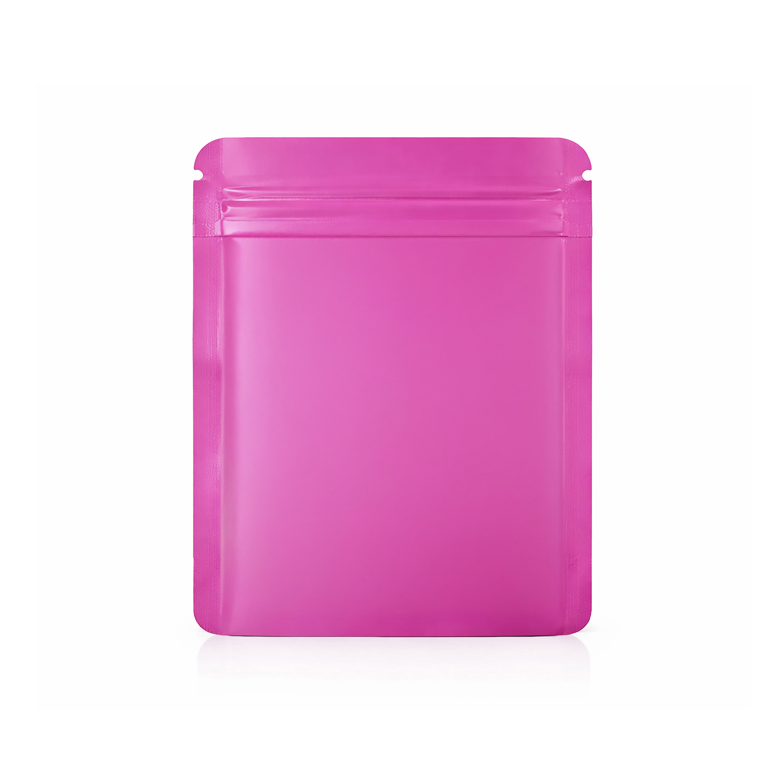 14G Blank Square Window Mylar Bag – Premium Packaging (Pink) (50 Count) SMBW-14G-008 - Image 3