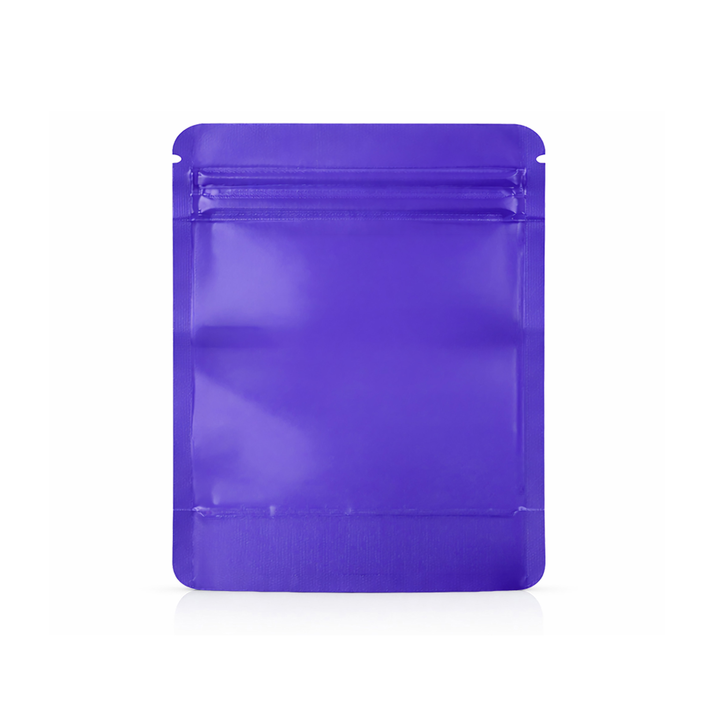 14G Blank Square Window Mylar Bag – Premium Packaging (Purple) (50 Count) SMBW-14G-011 - Image 3