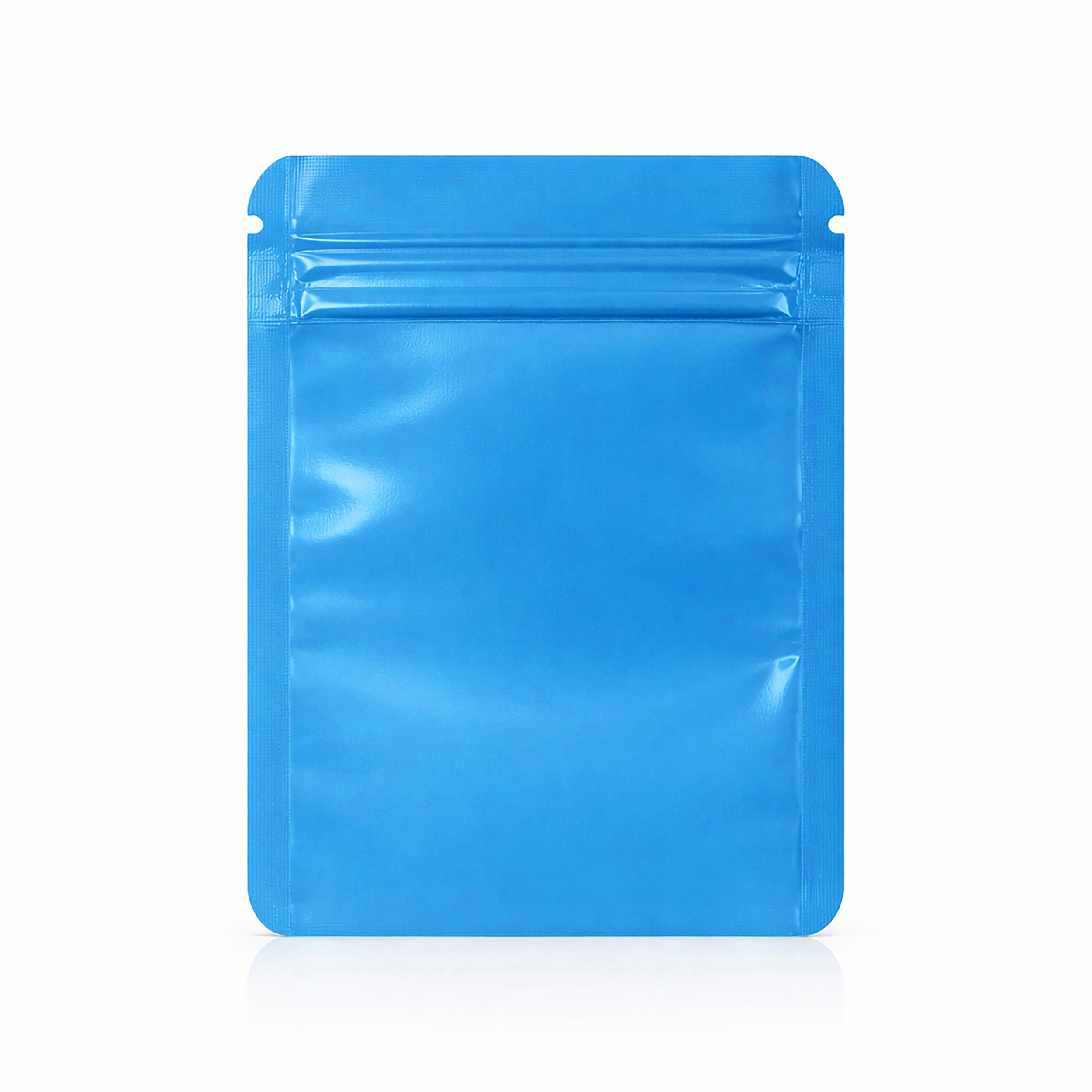 1G Blank Square Window Mylar Bag – Premium Packaging (Light Blue) (100 Count) SMBW-1G-010 - Image 3